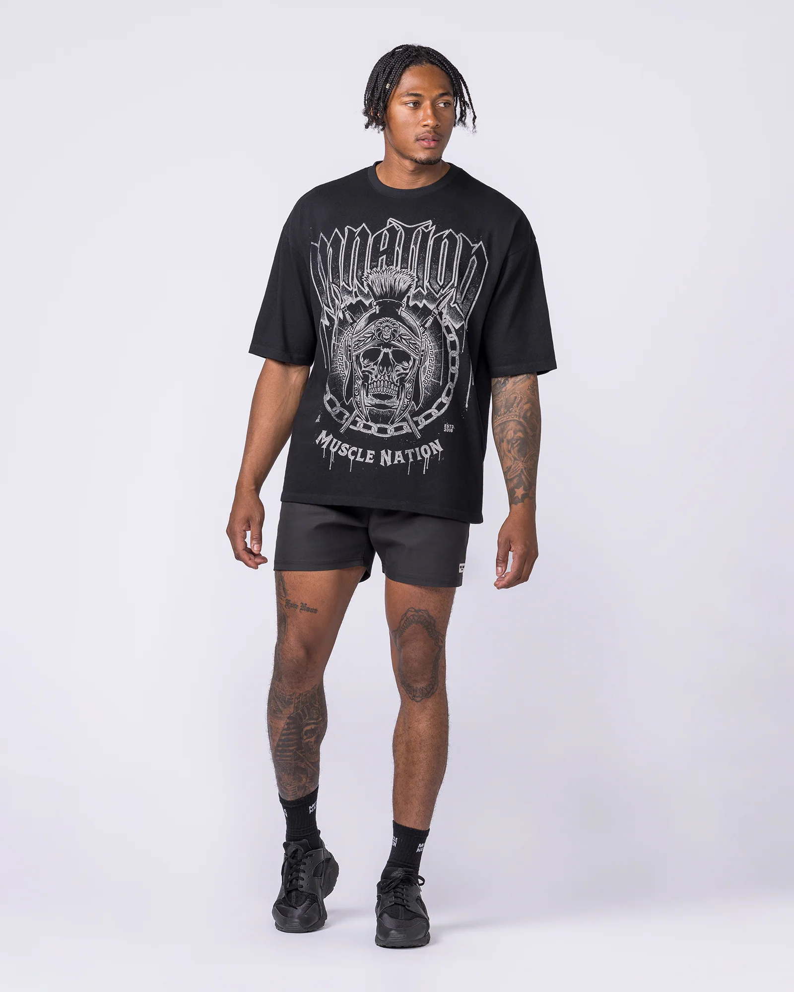 Spartan Oversized Tee - Black - Image 6