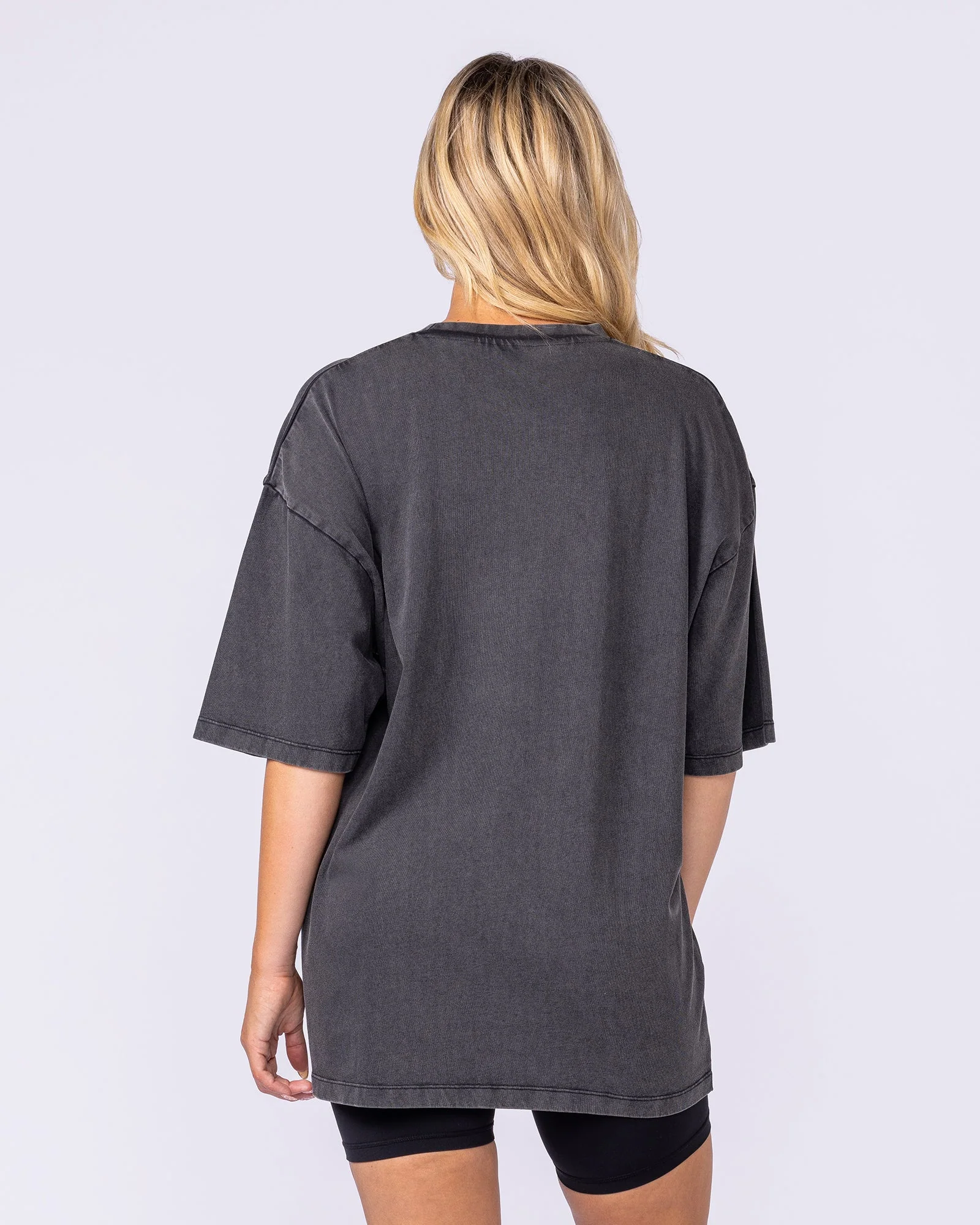 Spartan Oversized Vintage Tee - Washed Black - Image 8