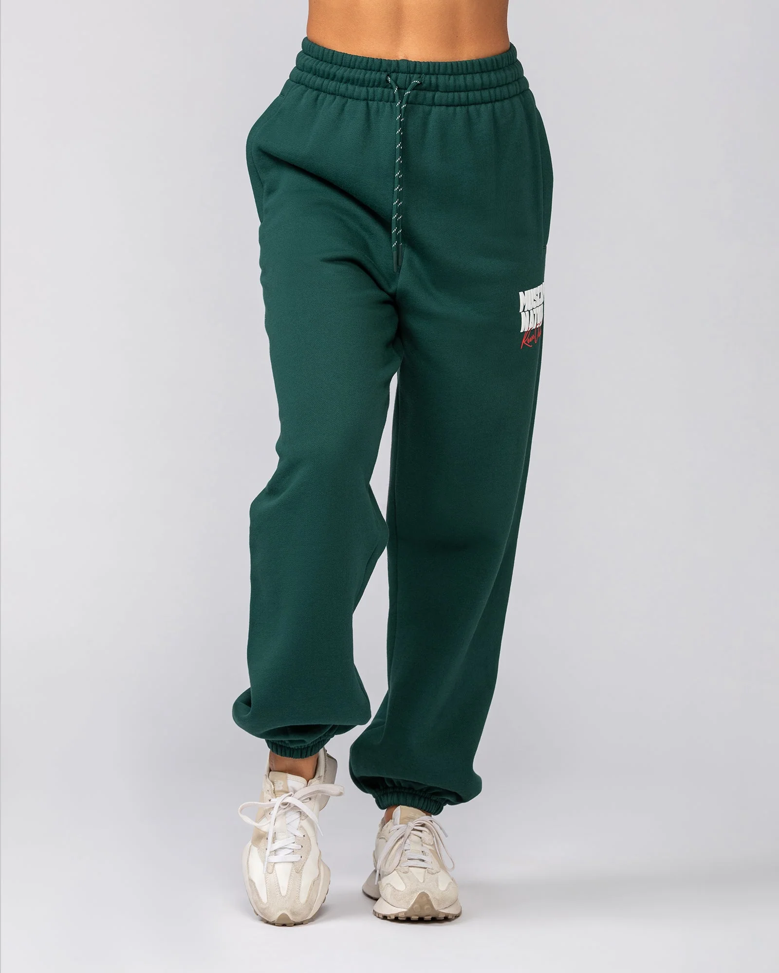 Sports Mode Slouchy Trackies - Evergreen - Image 2