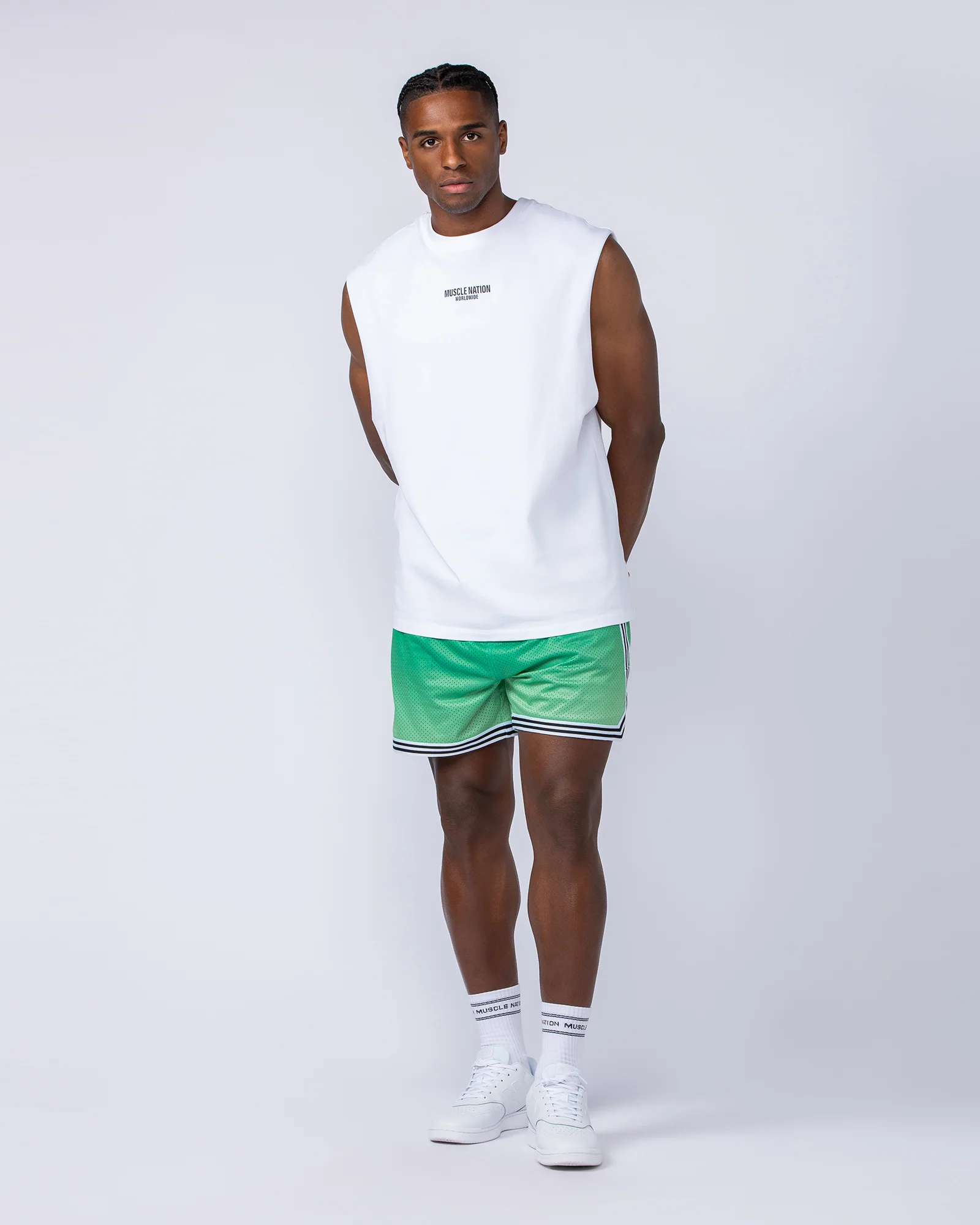 Stadium Basketball 5" Shorts - Clover Ombre Print - Image 5