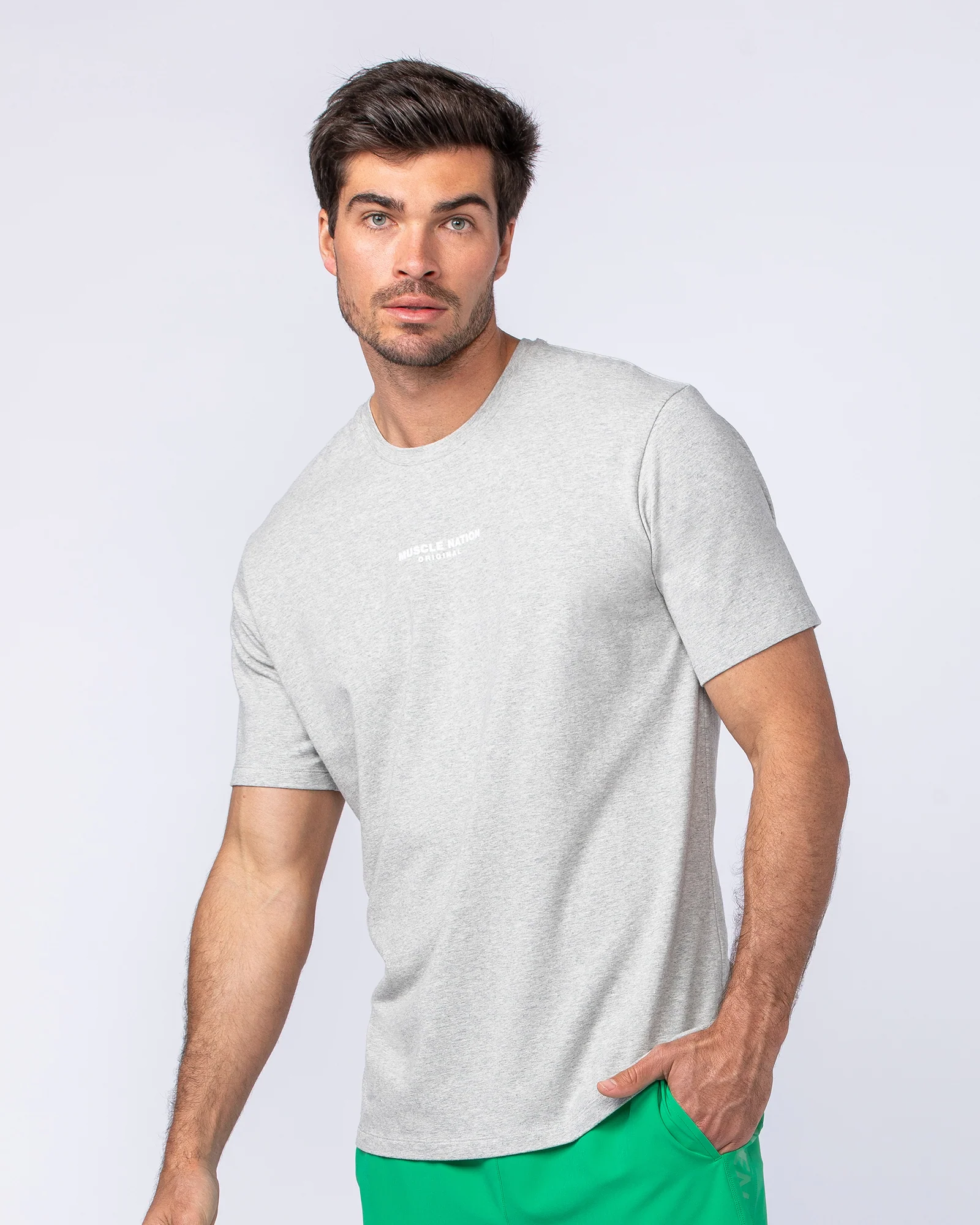 Staple Condition Tee - Grey Marl - Image 4