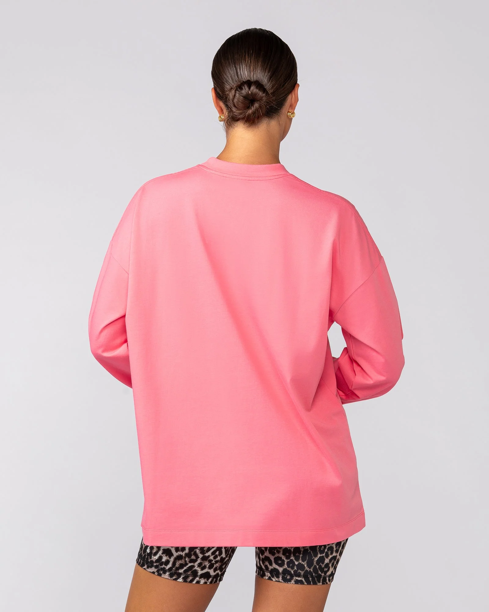 Stats Oversized Long Sleeve Tee - Calypso - Image 6