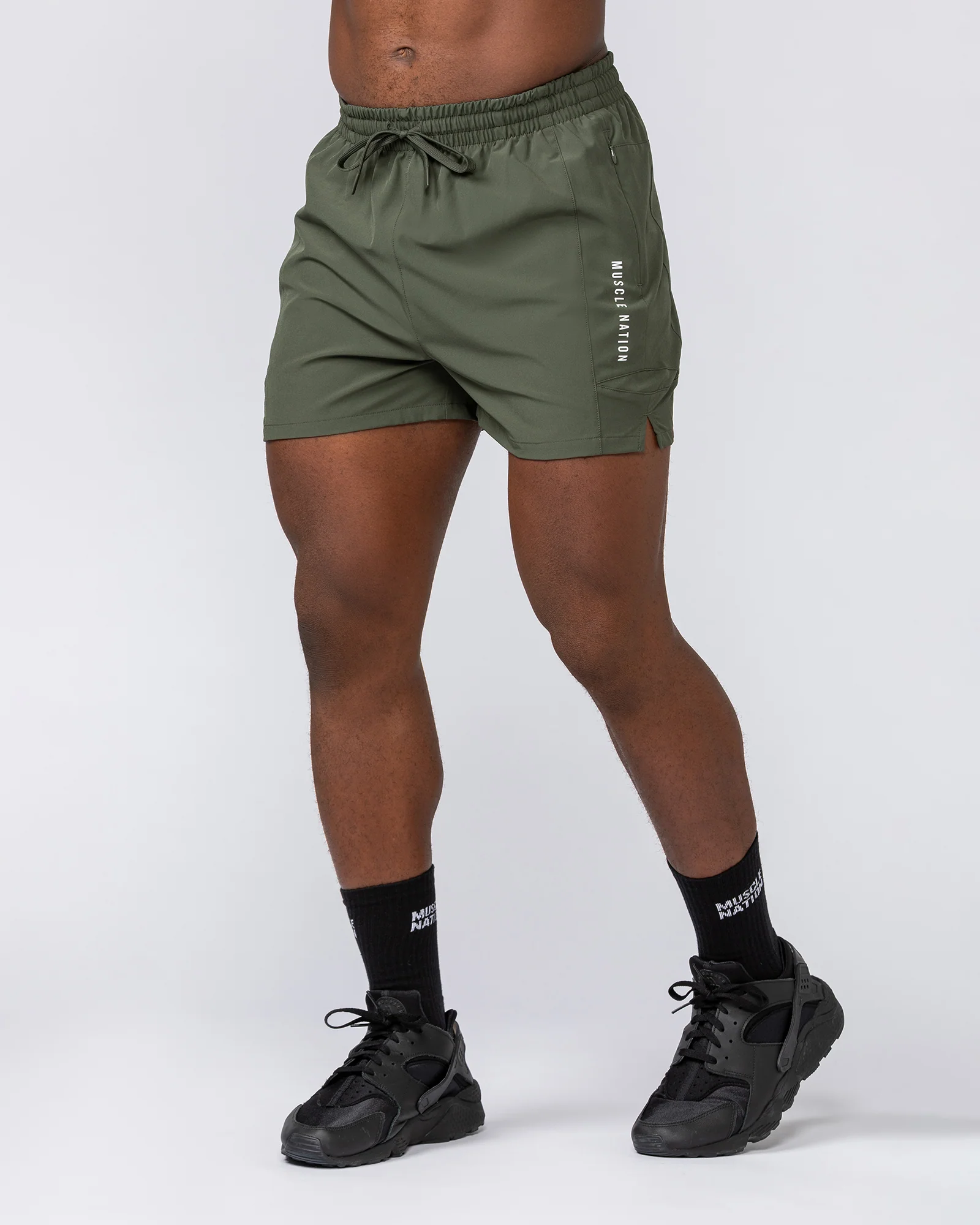 Streamline Training 3" Shorts - Dark Khaki - Image 3