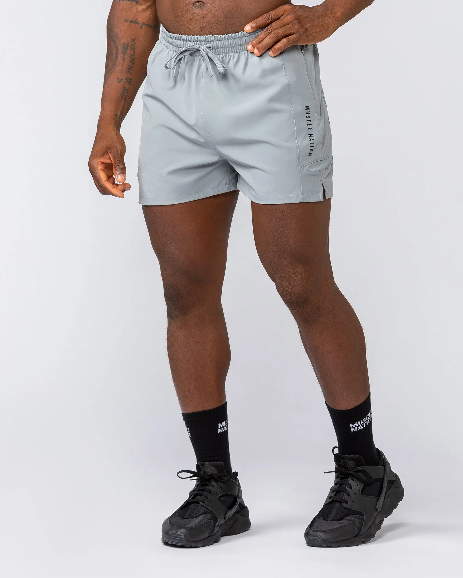 Streamline Training 3" Shorts - Jet Grey - Image 2