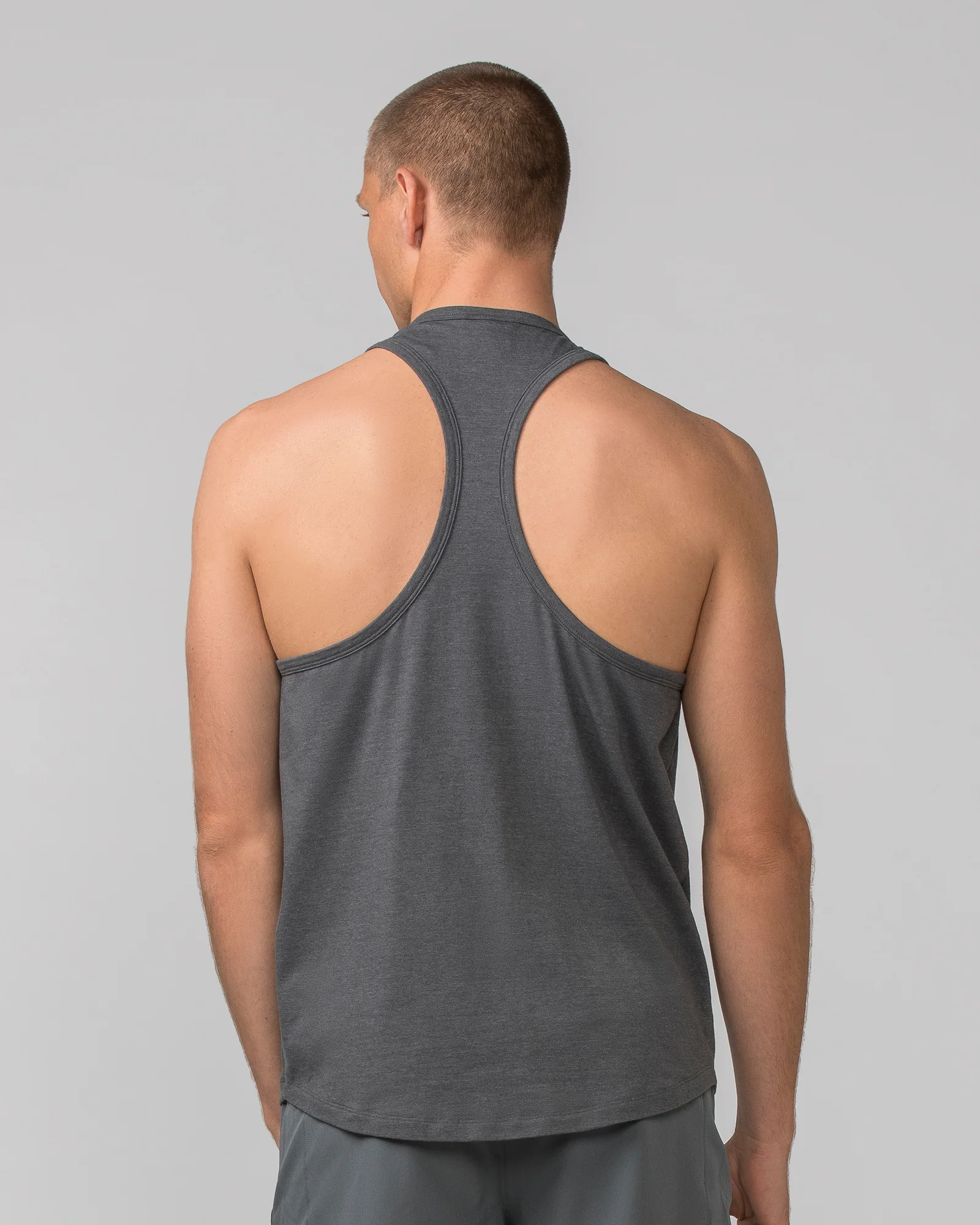 Striker Y Back Singlet - Tornado Marl - Image 4