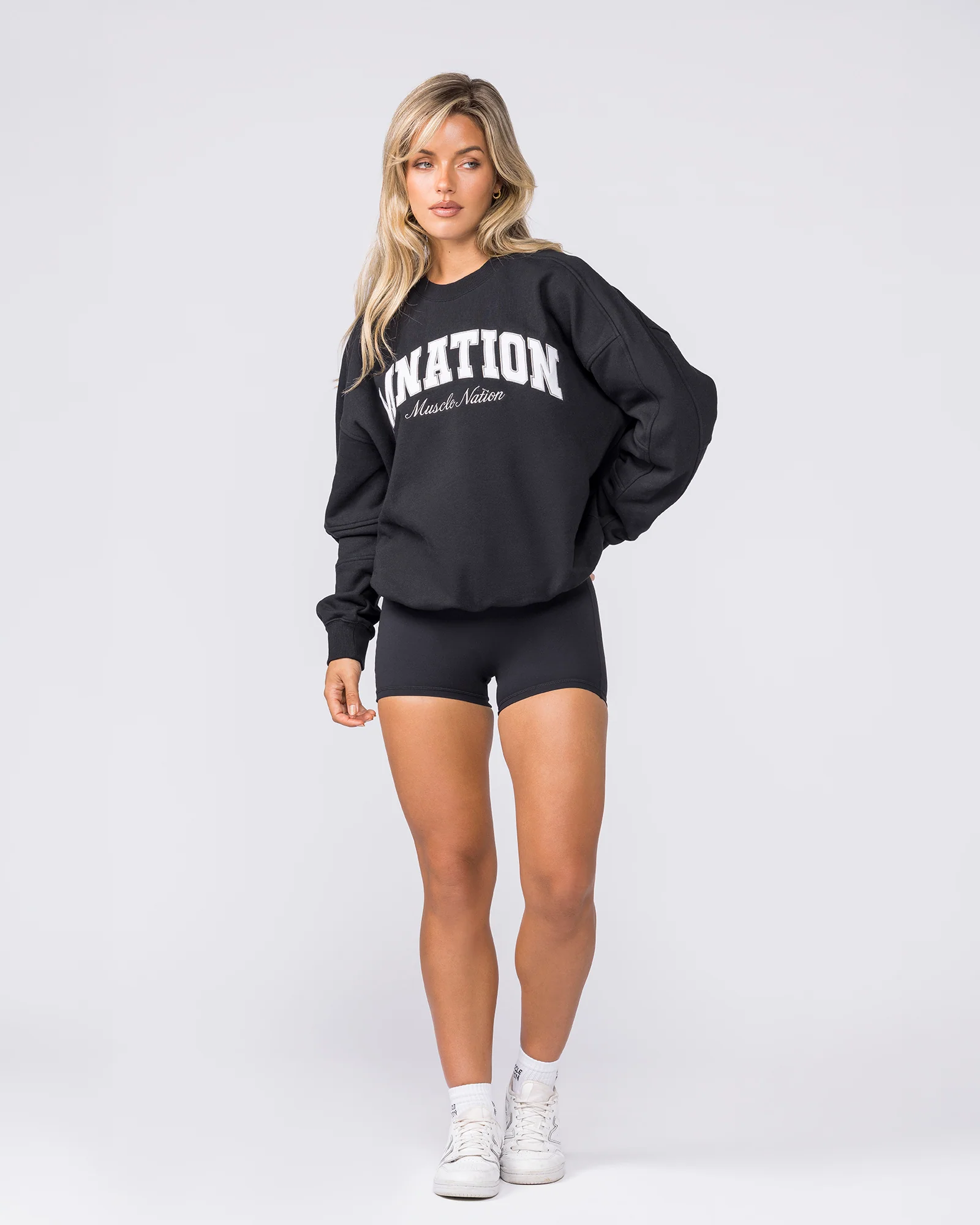 Studio Boxy Pullover - Black - Image 6