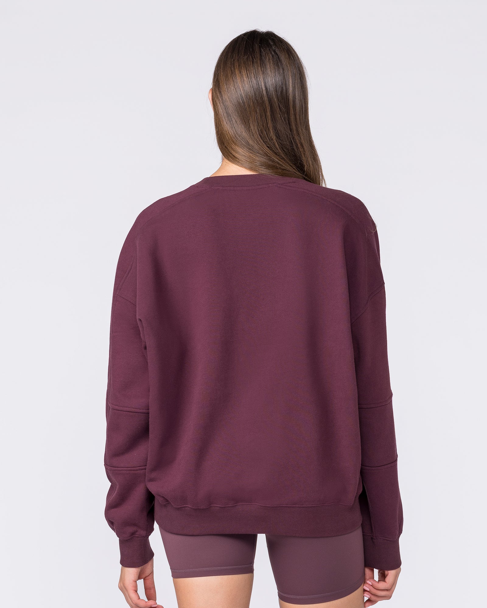 Studio Boxy Pullover - Dark Cherry - Image 5