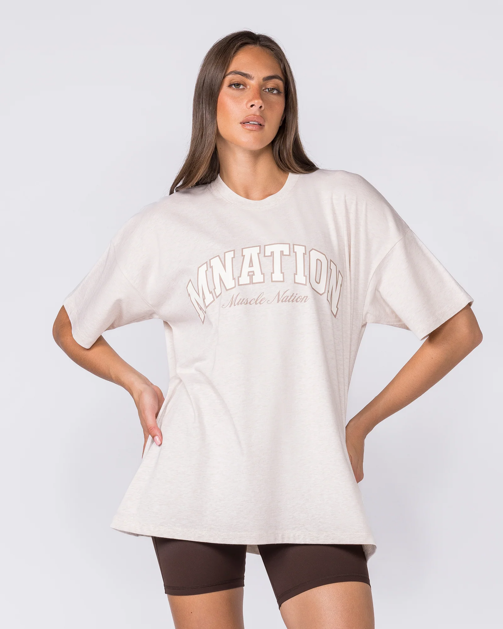 Studio Oversized Tee - Dew Marl - Image 3