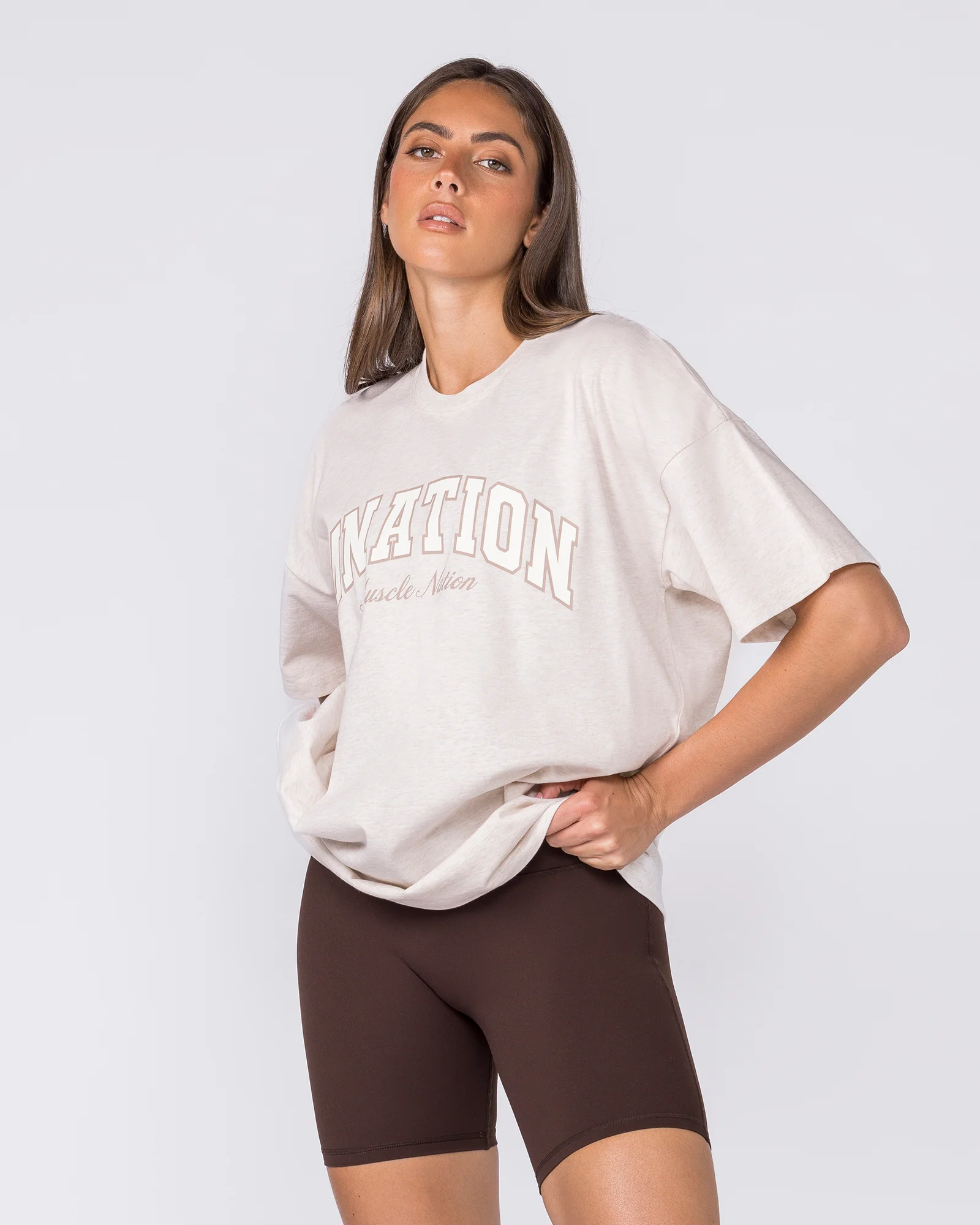Studio Oversized Tee - Dew Marl - Image 4
