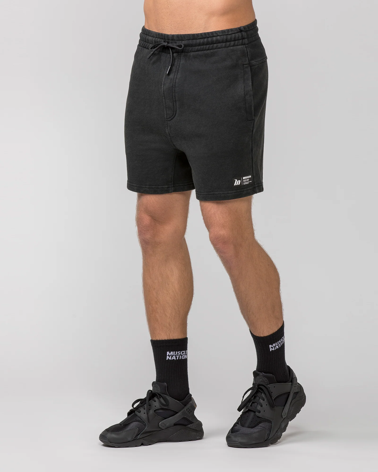 Sweat 5" Shorts - Washed Black - Image 3