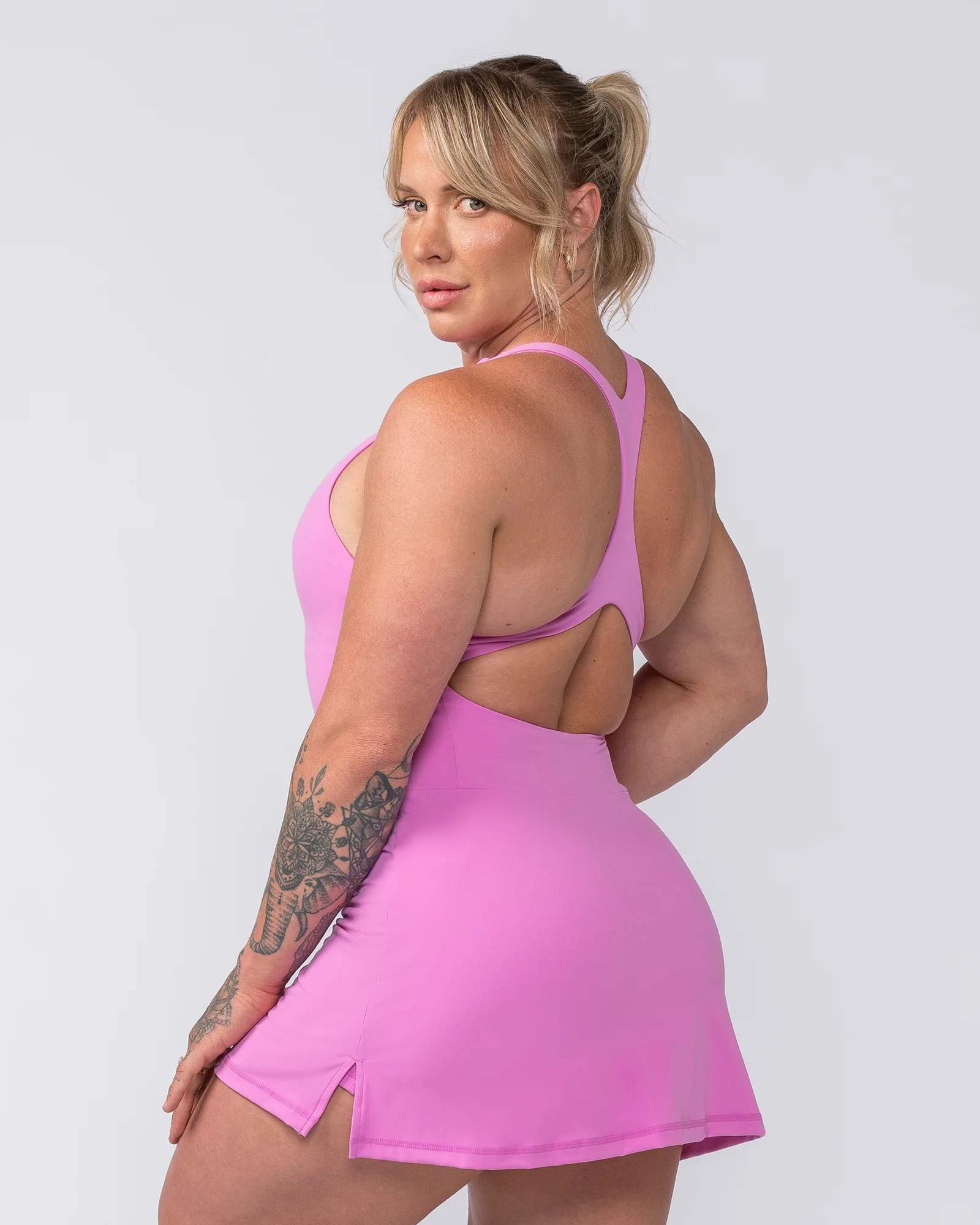 MN x Em King Aura Dress - Fondant Pink - Image 3