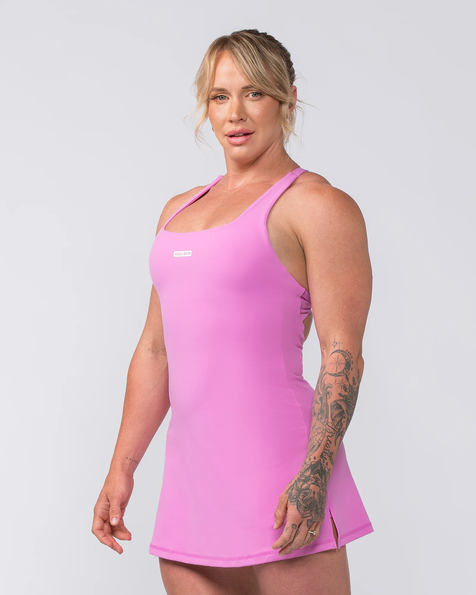MN x Em King Aura Dress - Fondant Pink - Image 5