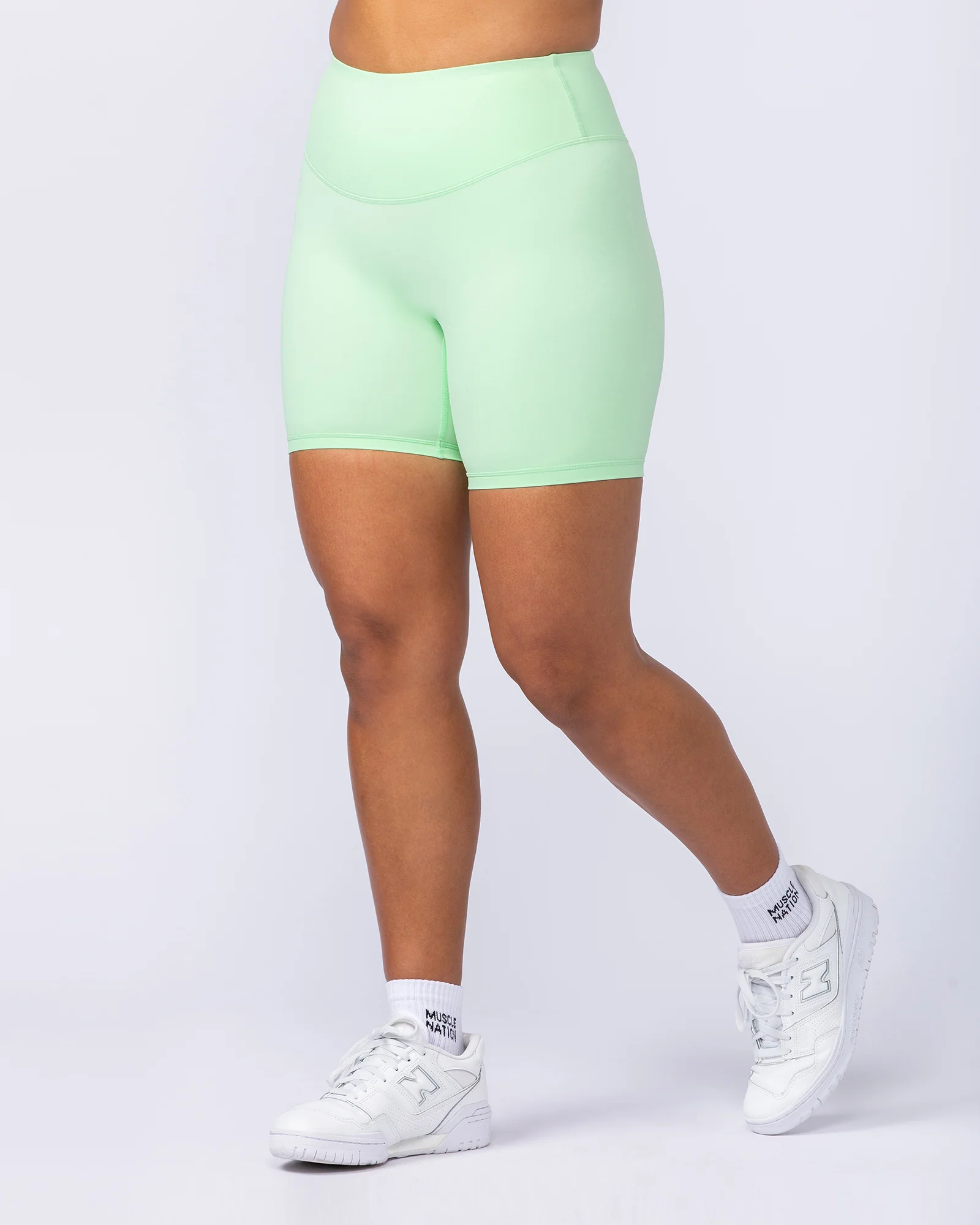 Ultra Aura Bike Shorts - Lime Splice - Image 2