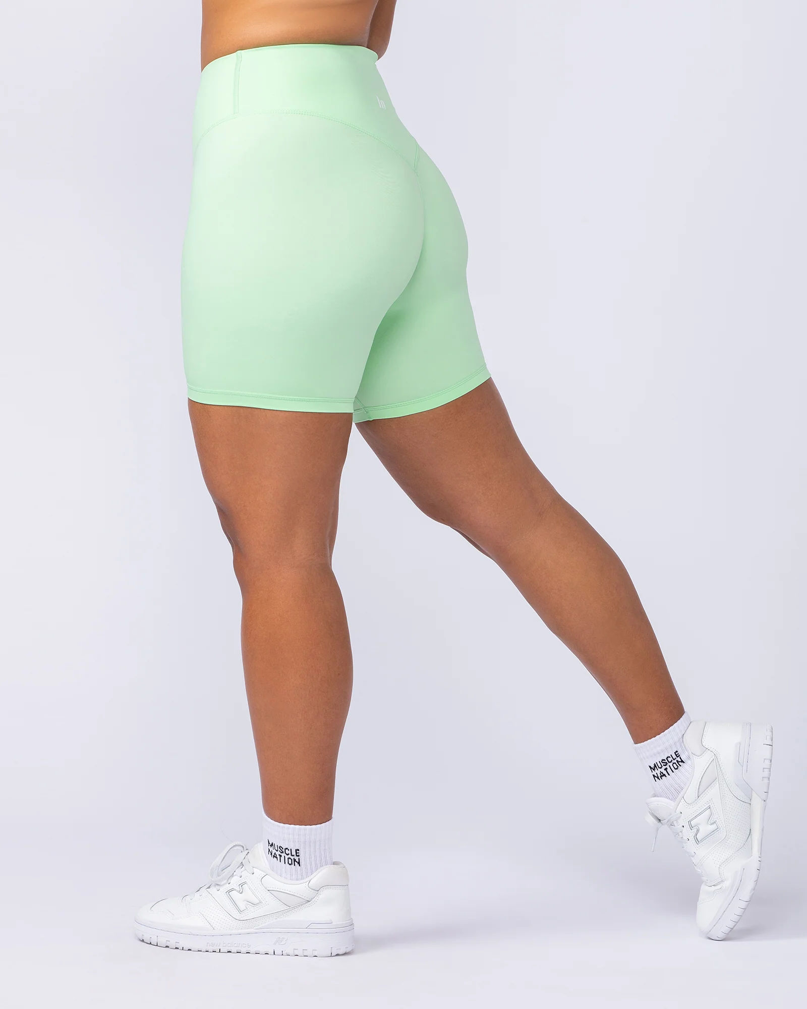 Ultra Aura Bike Shorts - Lime Splice - Image 5