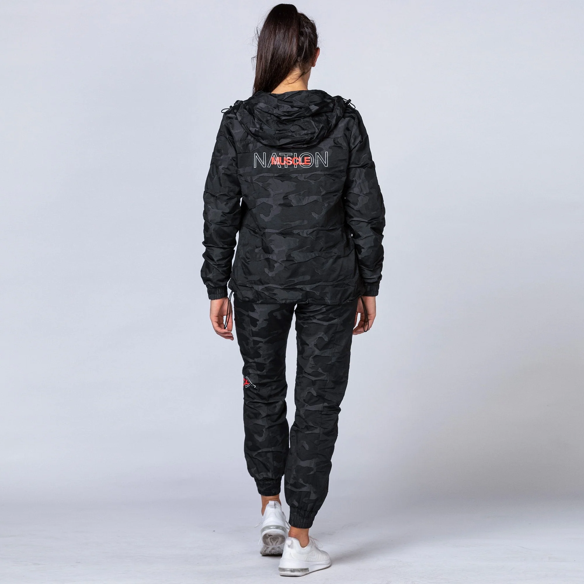 Unisex Tracksuit Pants - Black Camo - Image 10
