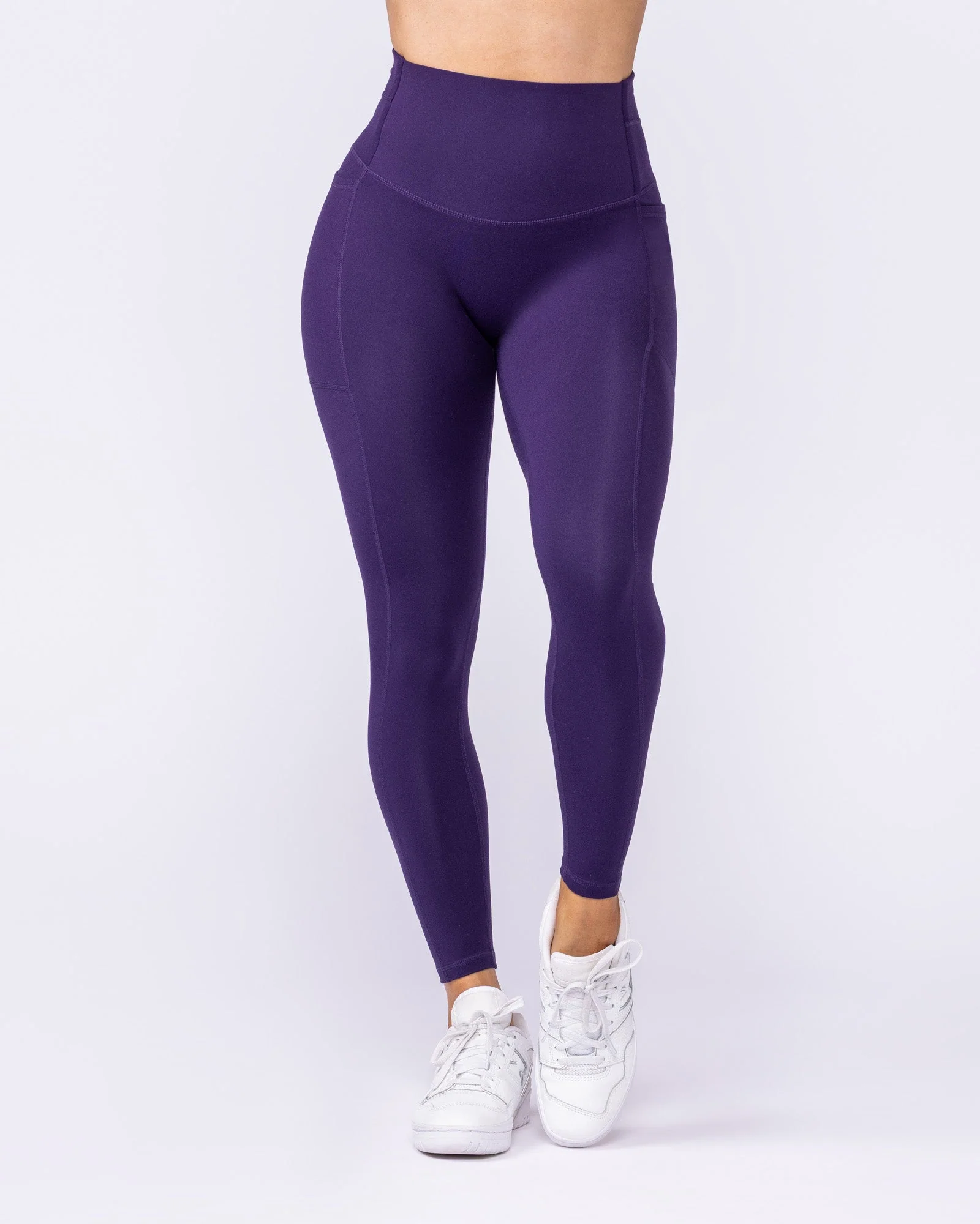 Unrivalled Everyday Pocket Ankle Leggings - Dark Purple - Image 4