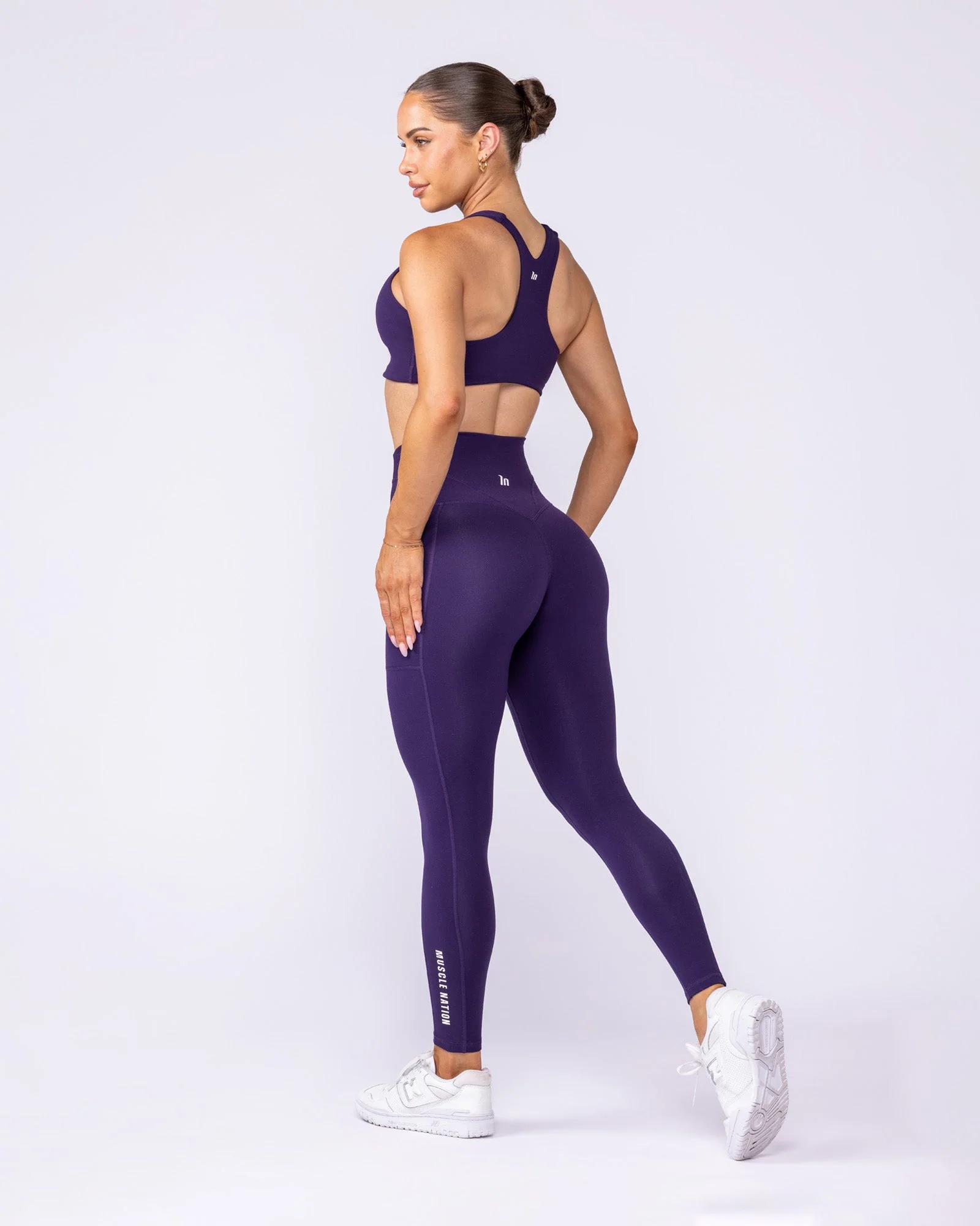 Unrivalled Everyday Pocket Ankle Leggings - Dark Purple - Image 6