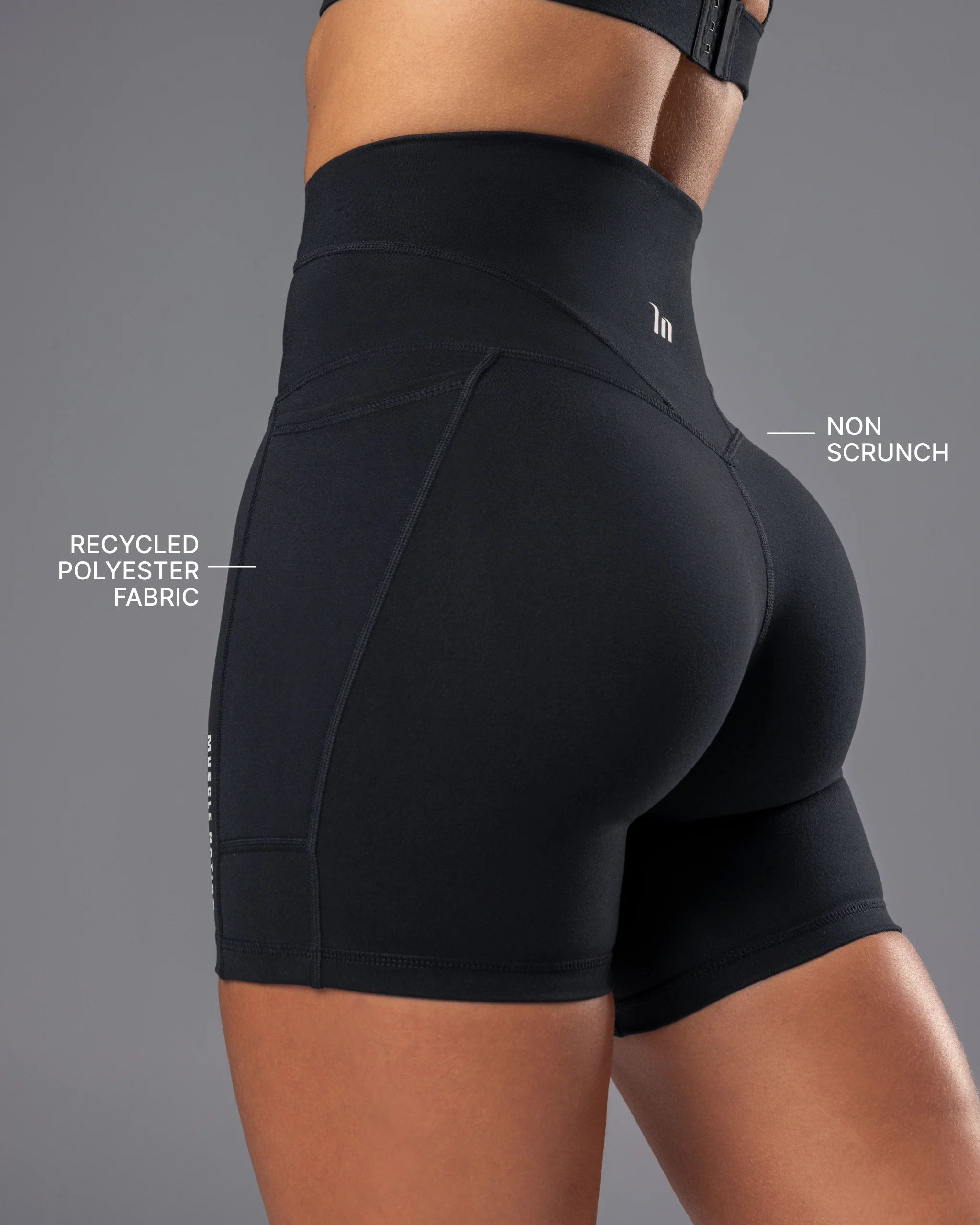 Unrivalled Everyday Pocket Bike Shorts - Black - Image 2
