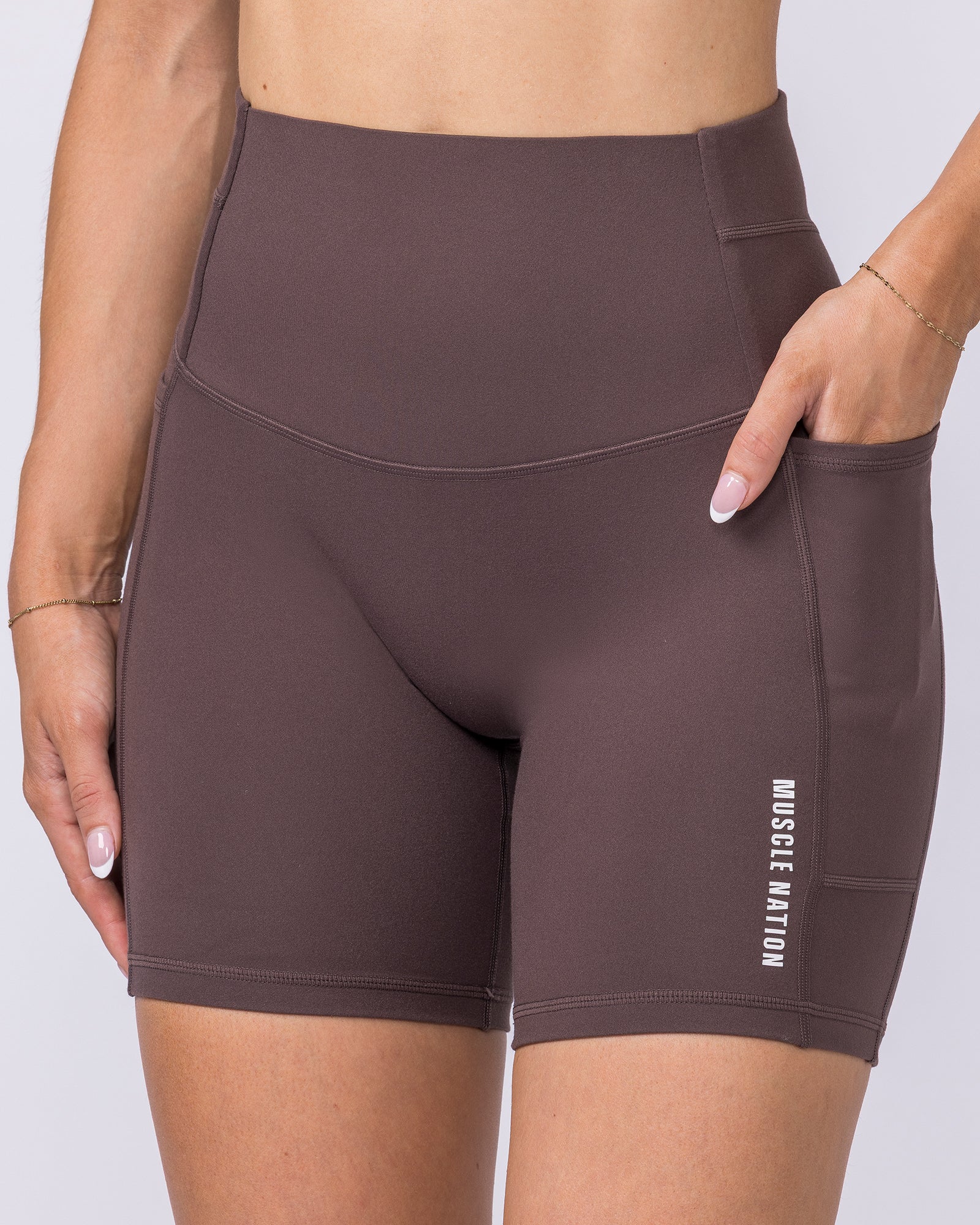 Unrivalled Everyday Pocket Bike Shorts - Cola - Image 6