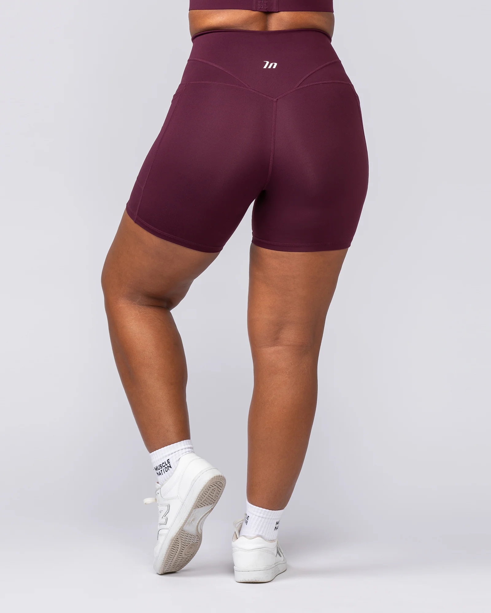 Unrivalled Everyday Pocket Bike Shorts - Sangria - Image 8