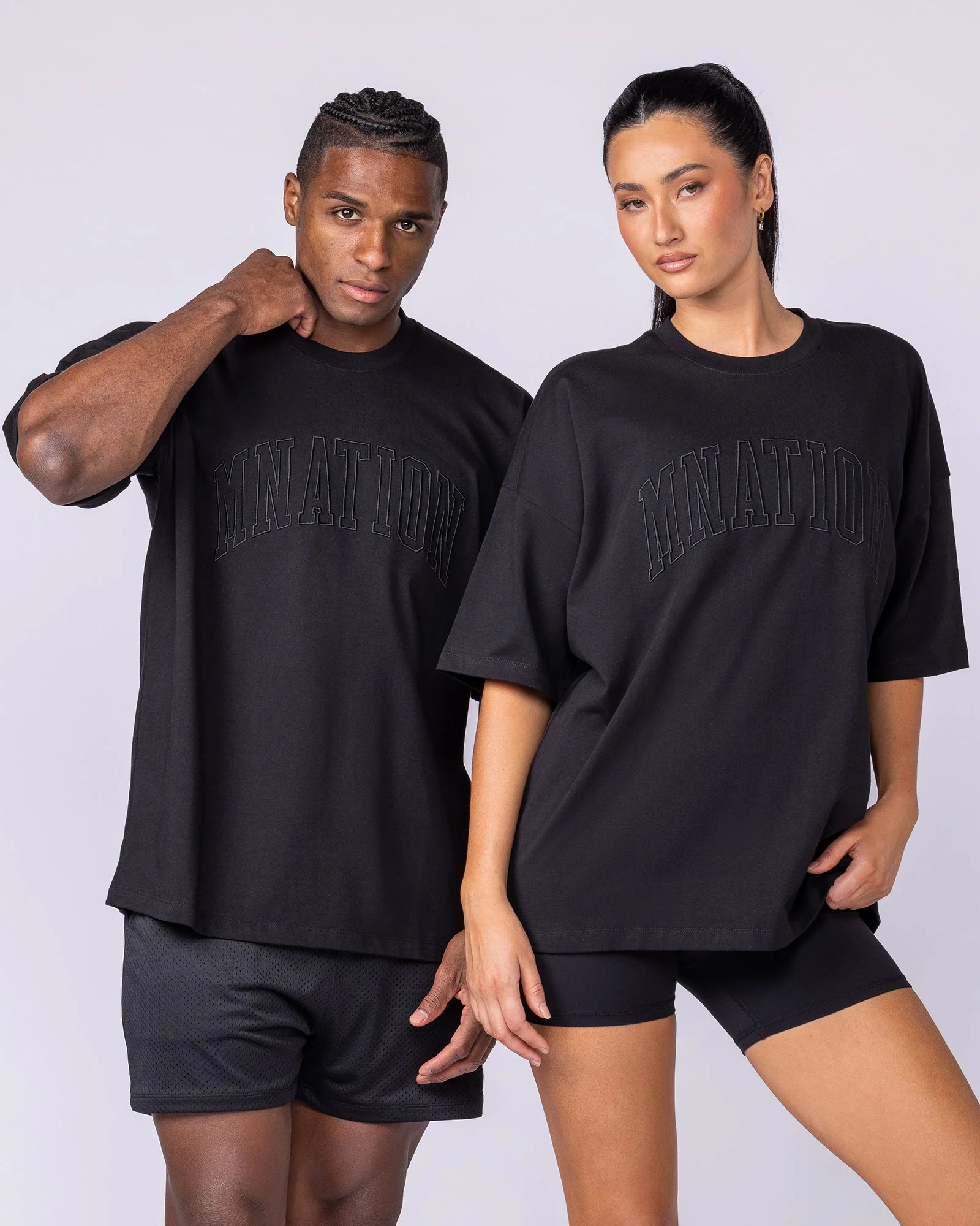 Varsity Oversized Boxy Tee - Black - Image 6