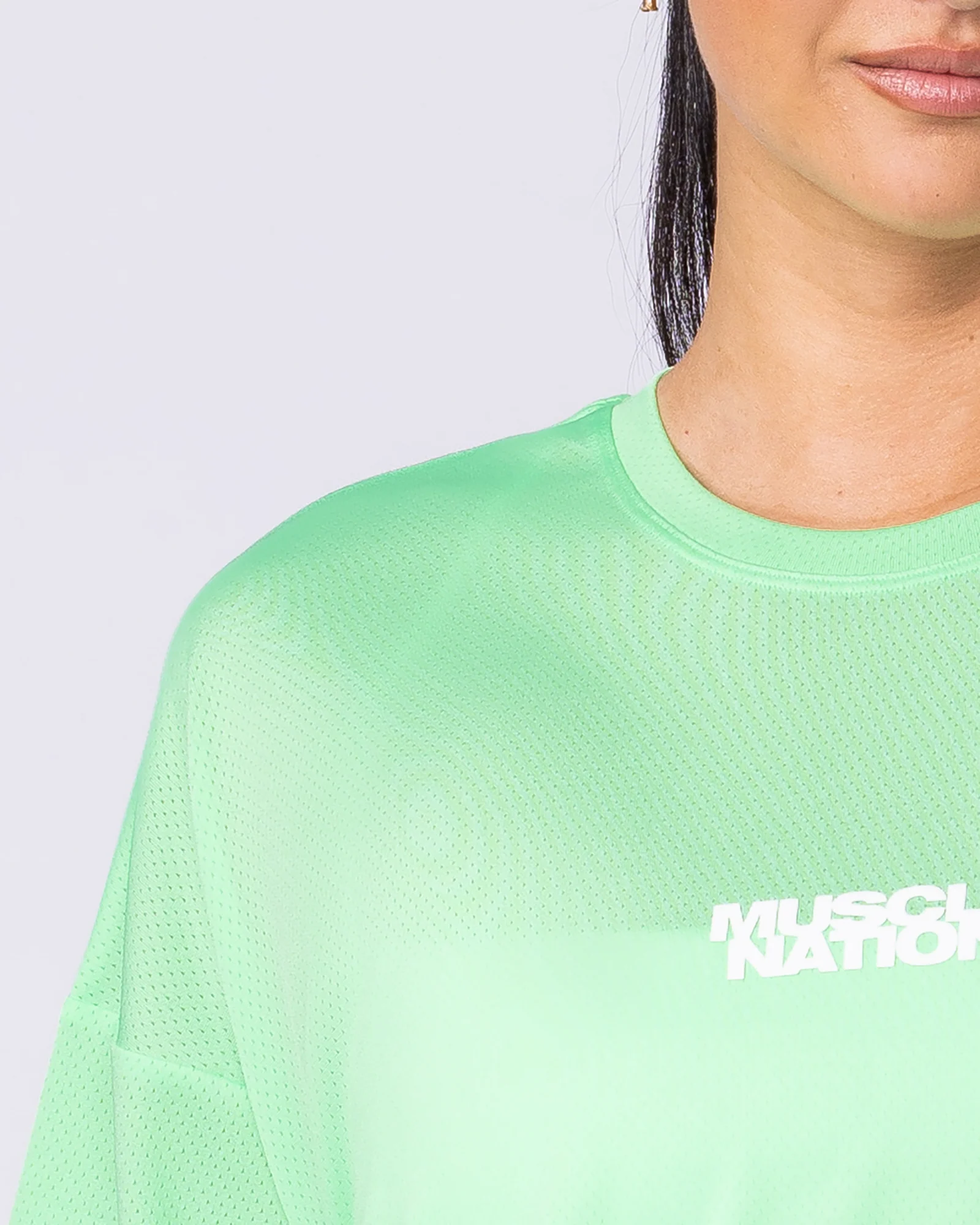 Womens Relaxed Training Tee - Key Lime - Image 2