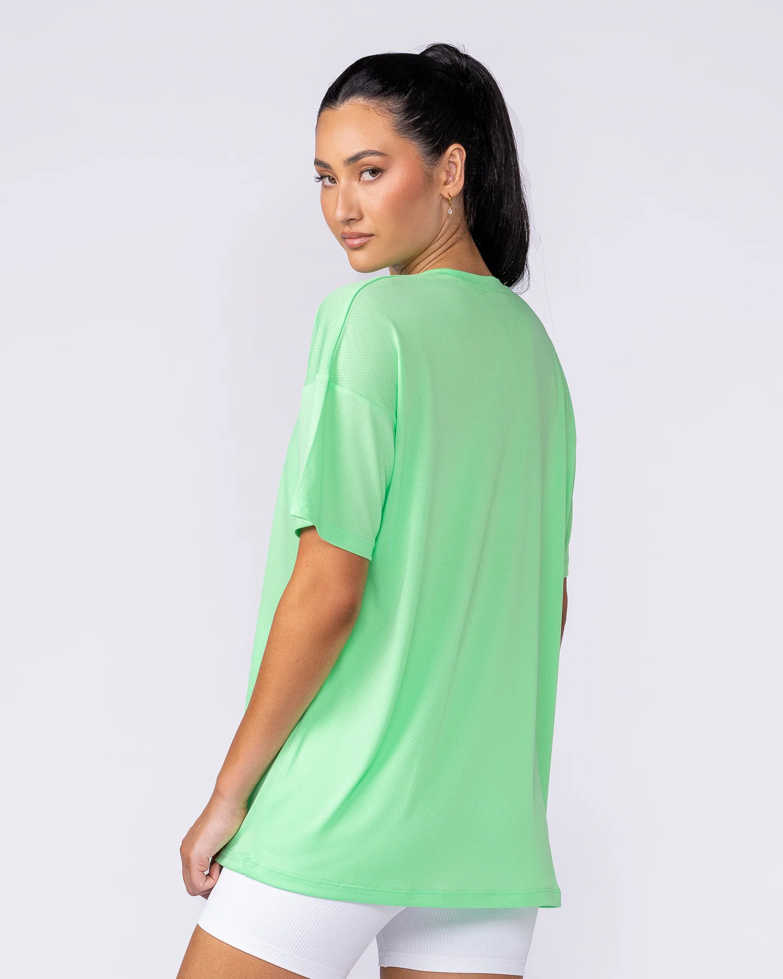 Womens Relaxed Training Tee - Key Lime - Image 5
