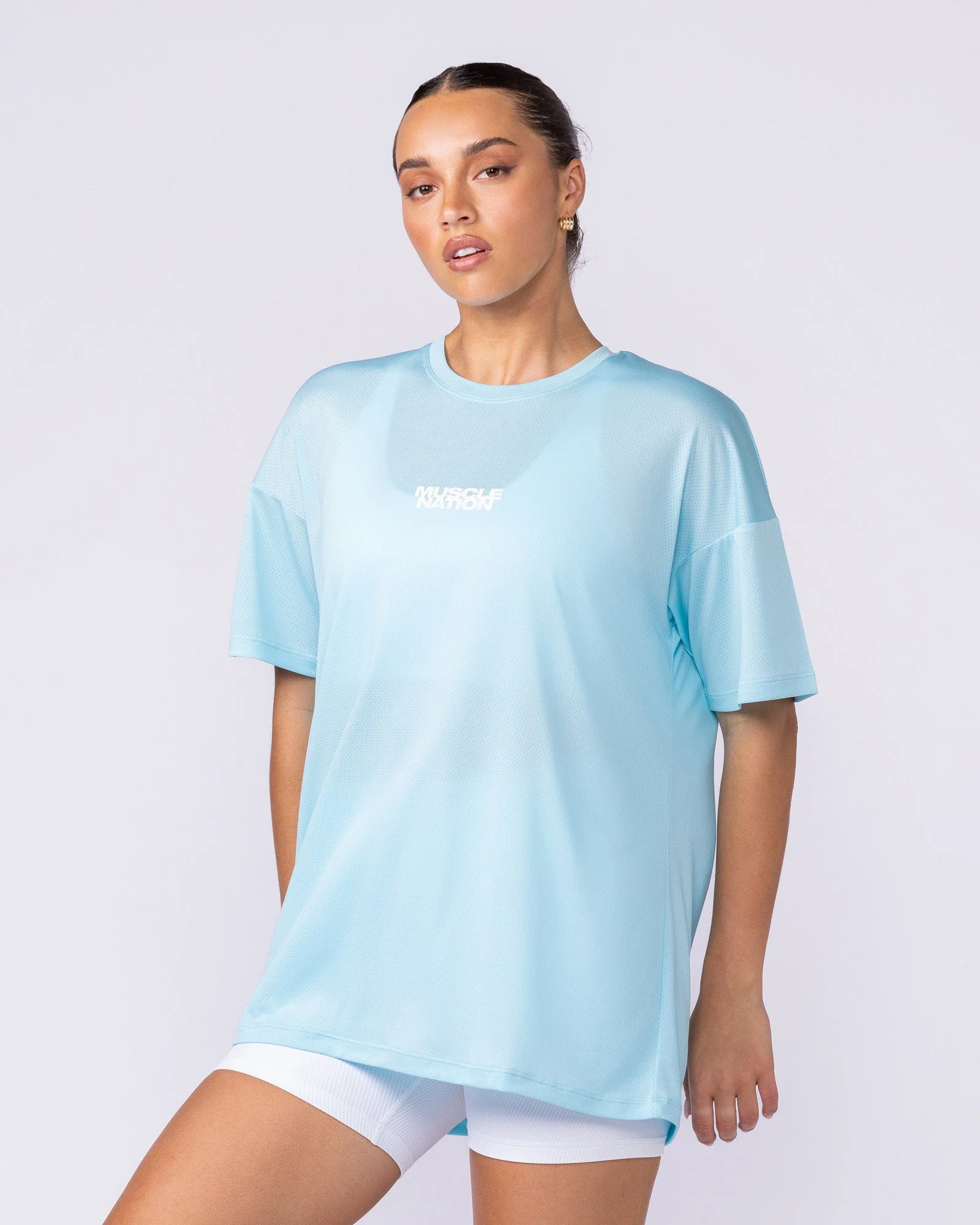 Womens Relaxed Training Tee - Lagoon - Image 3