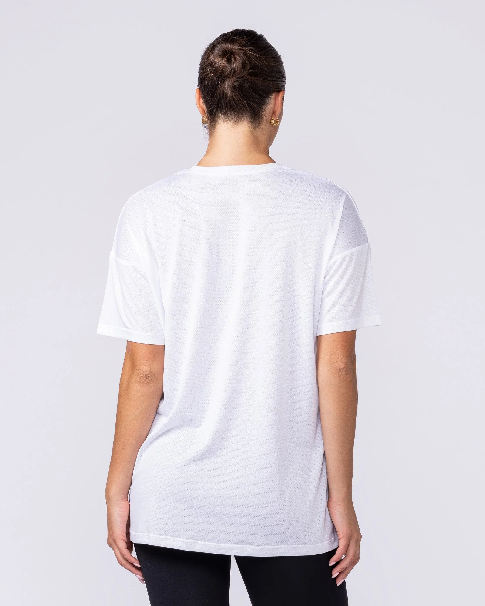 Womens Relaxed Training Tee - White - Image 4