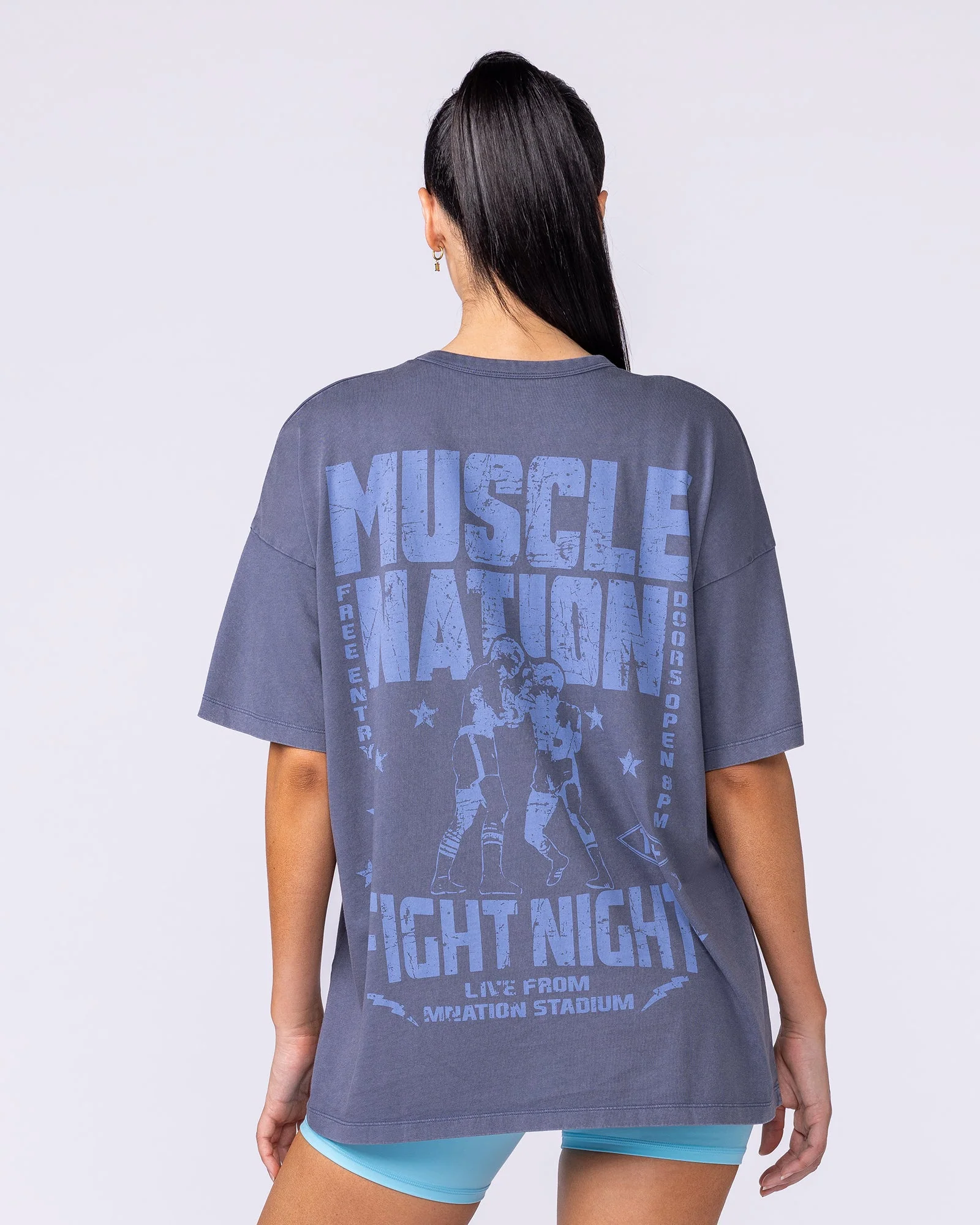 Ringside Oversized Vintage Tee - Washed Atlantis - Image 4