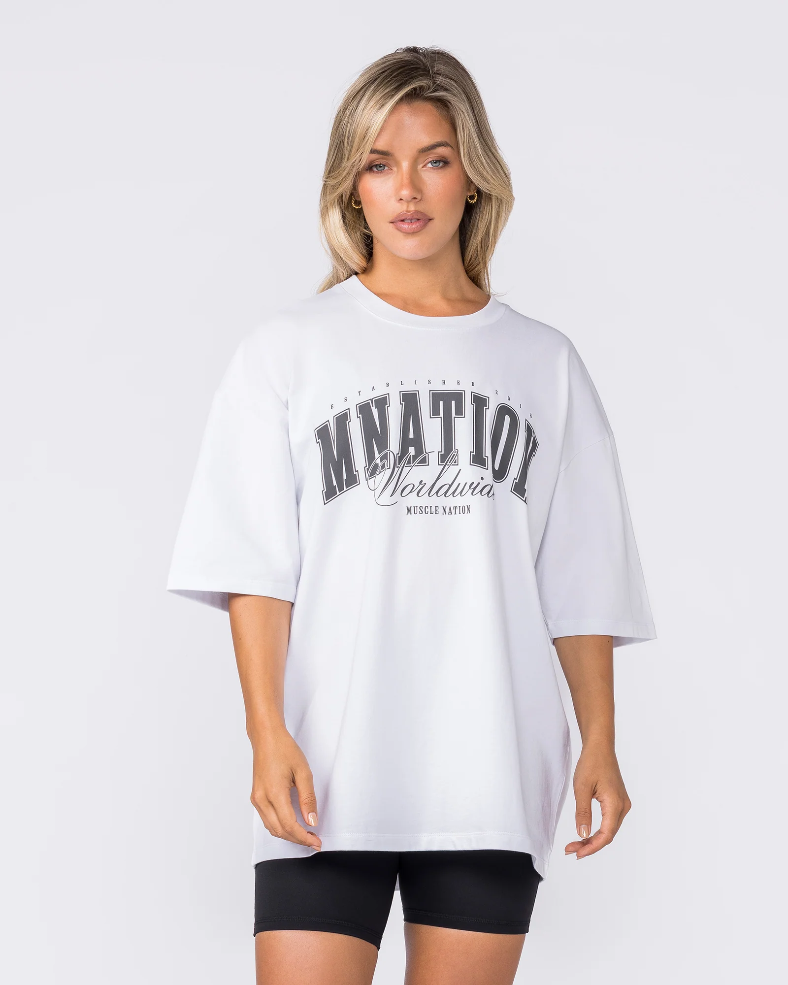 Worldclass Oversized Tee - White - Image 5