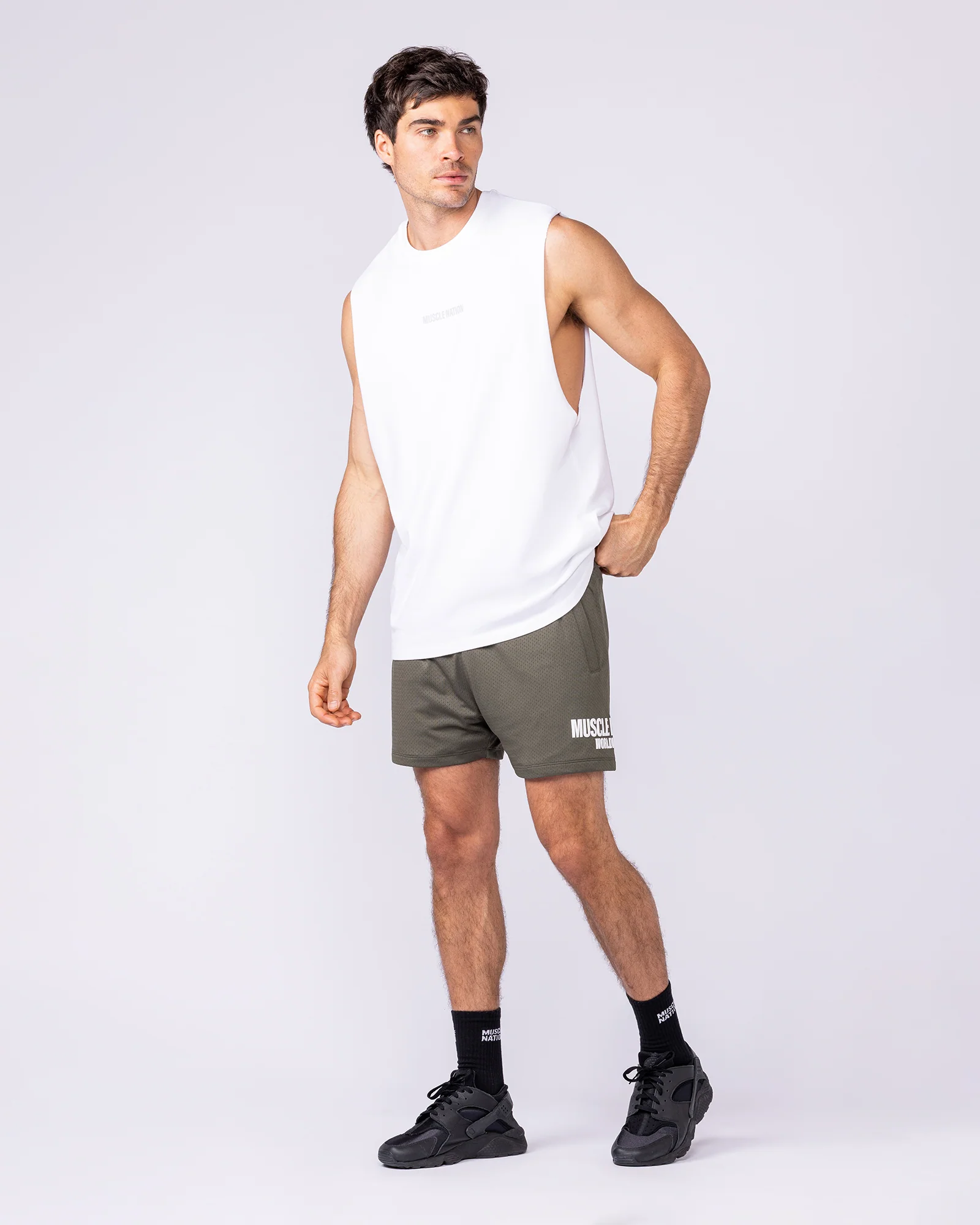 Worldwide Lay Up 3.5" Shorts - Dark Khaki - Image 6