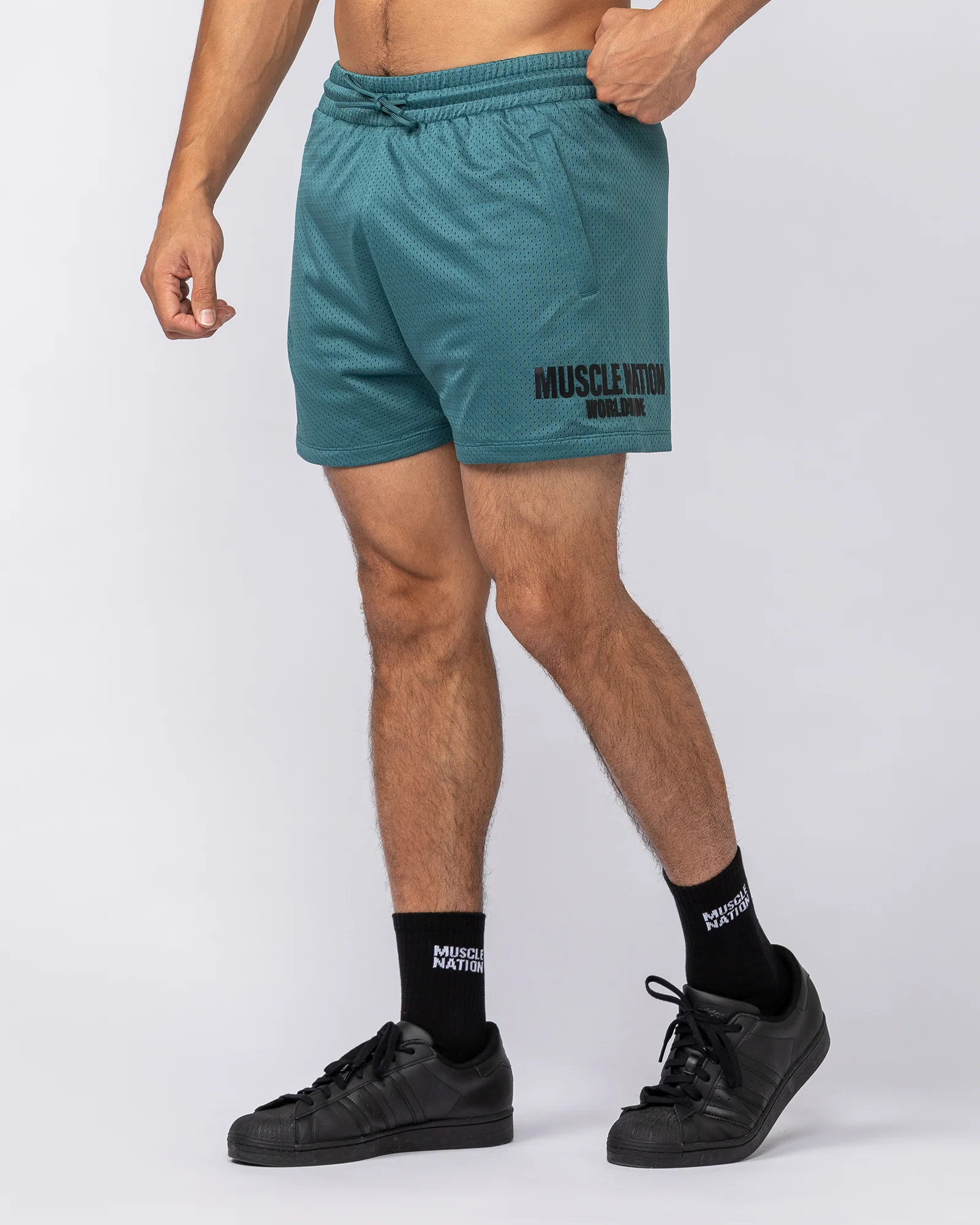 Worldwide Lay Up 3.5" Shorts - Shark - Image 2