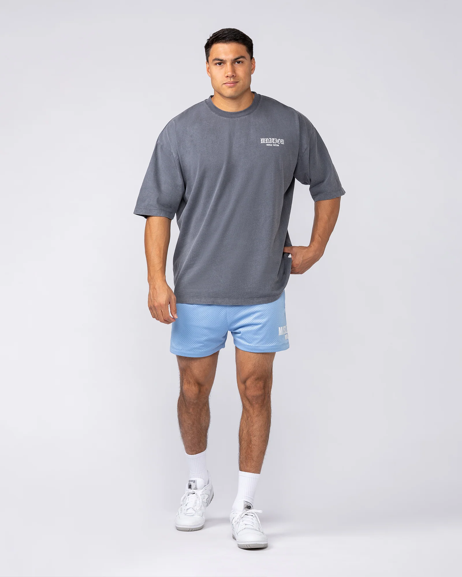 Worldwide Lay Up 3.5" Shorts - Sky - Image 6
