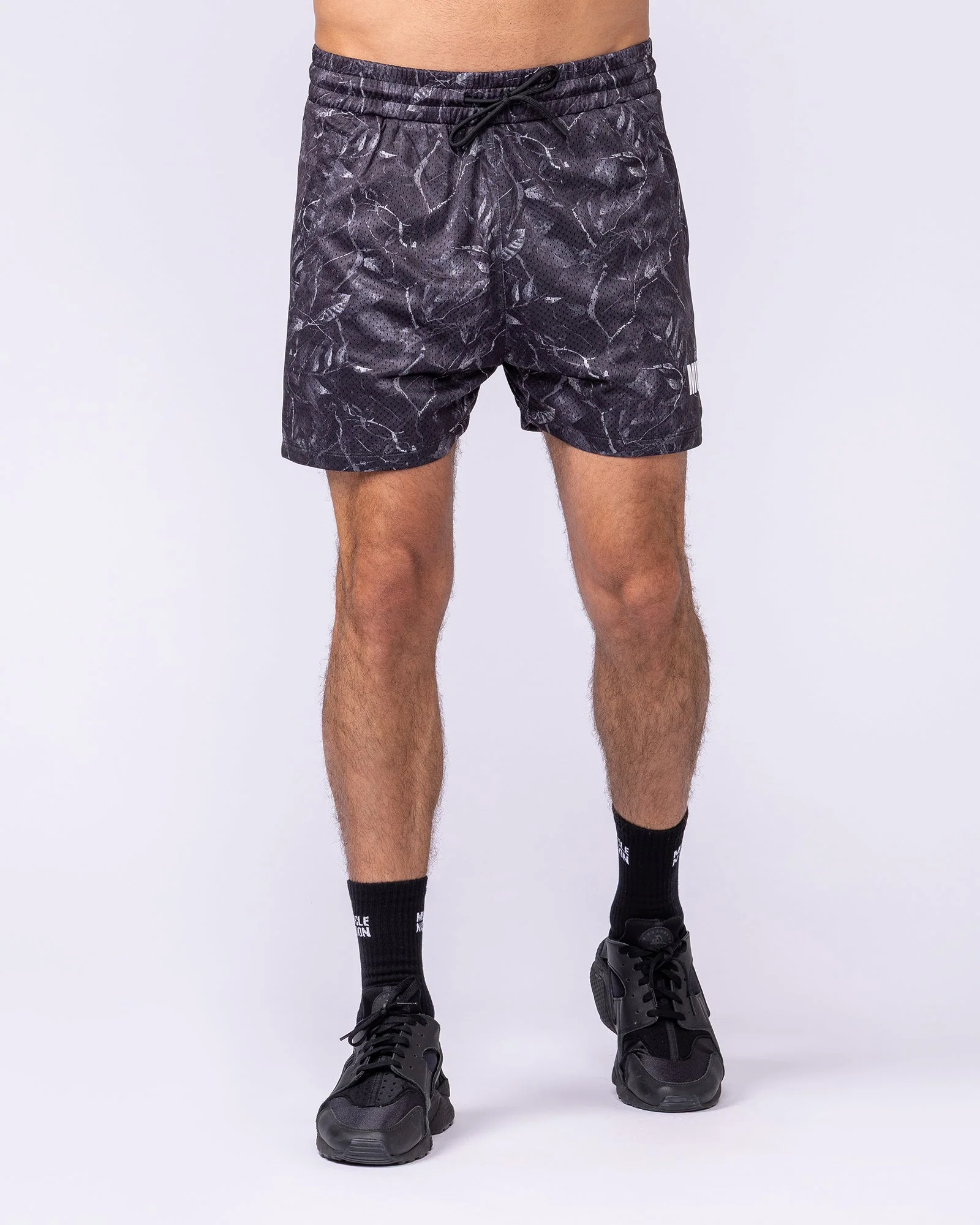 Worldwide Lay Up 3.5" Shorts - Tree Camo Monochrome - Image 3