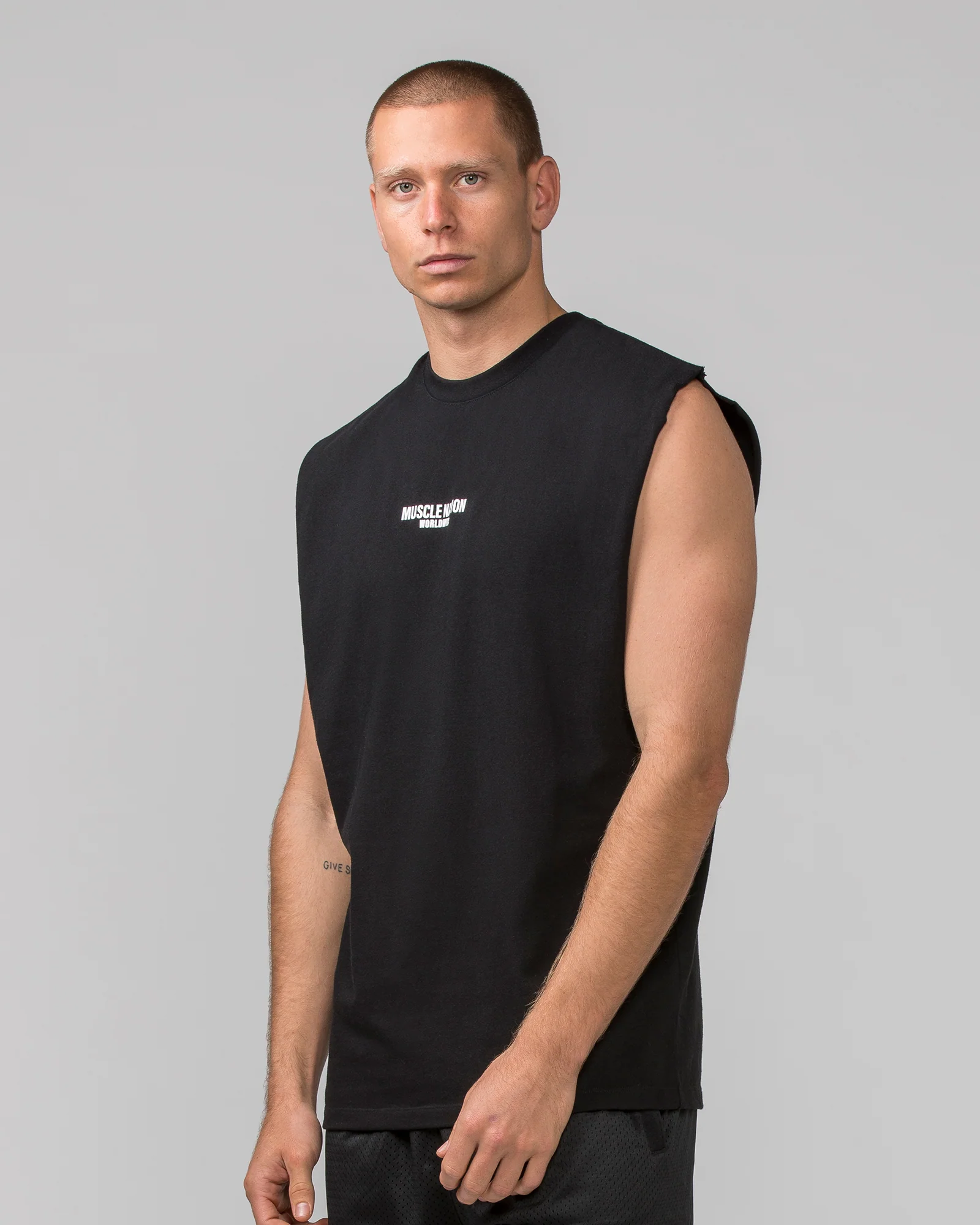 Worldwide Muscle Tank - Black - Image 3