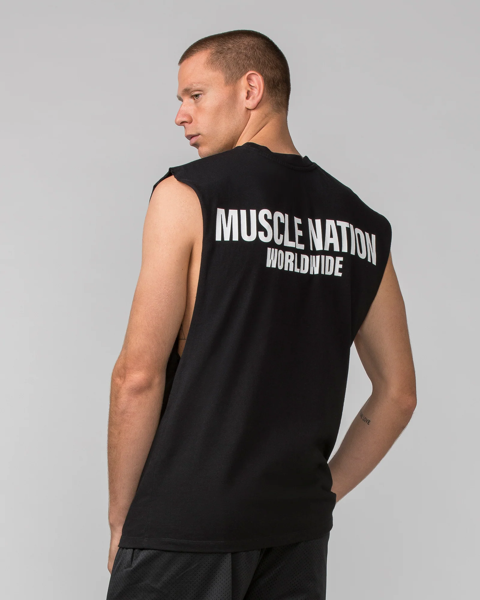 Worldwide Muscle Tank - Black - Image 4