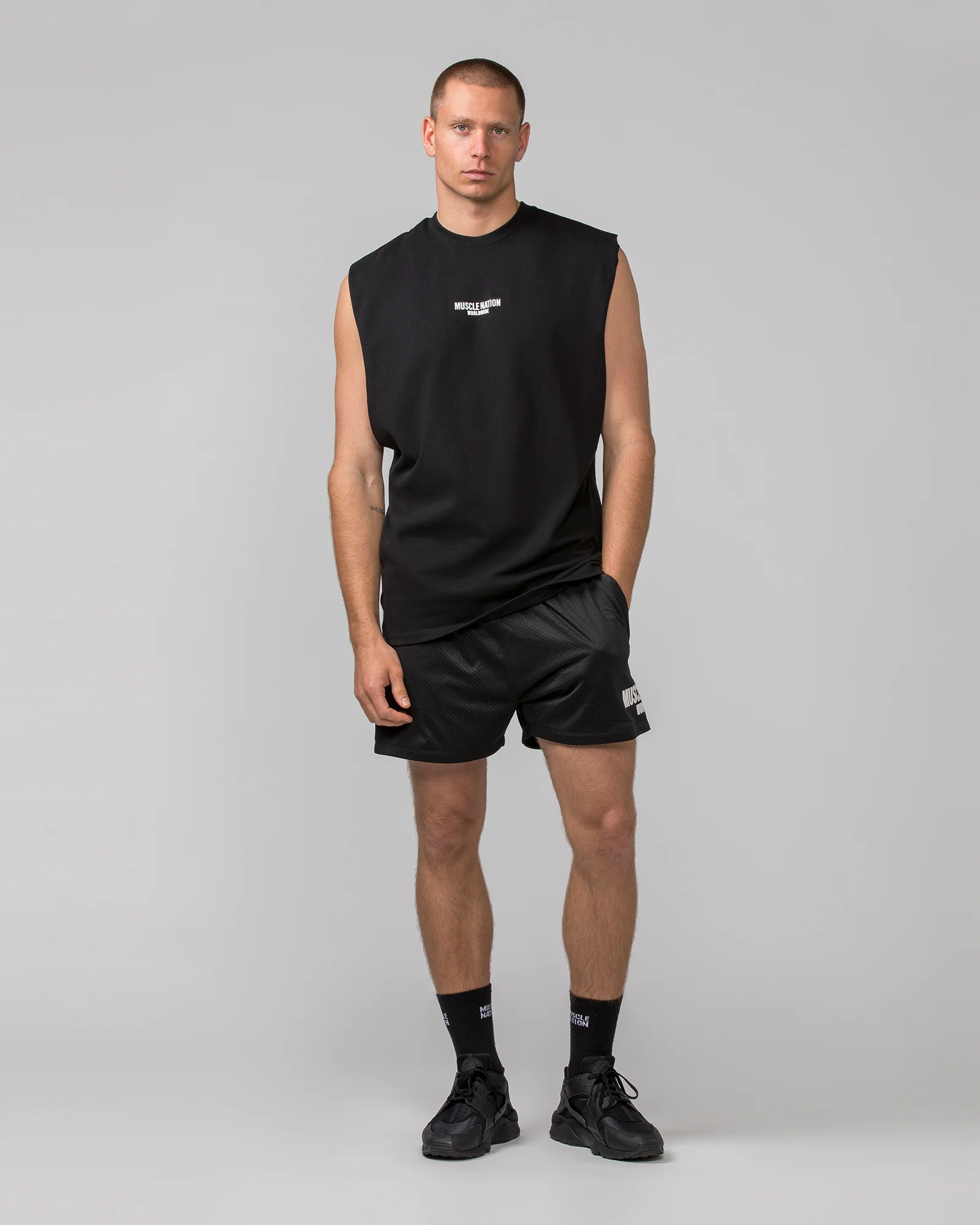 Worldwide Muscle Tank - Black - Image 6