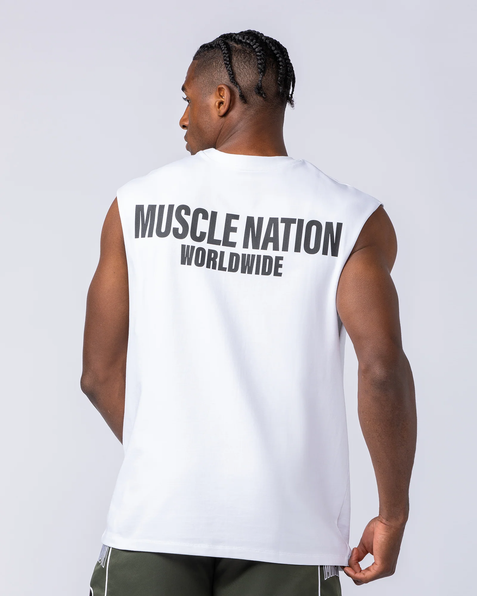 Worldwide Muscle Tank - White - Image 3