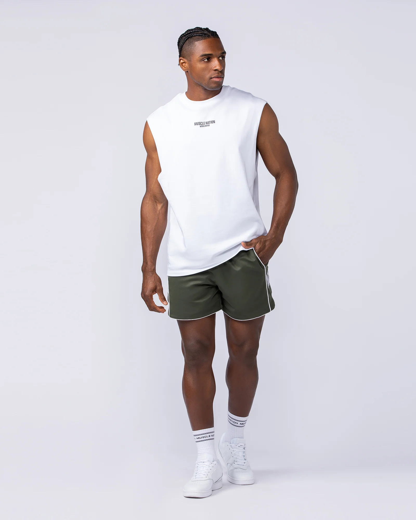 Worldwide Muscle Tank - White - Image 5