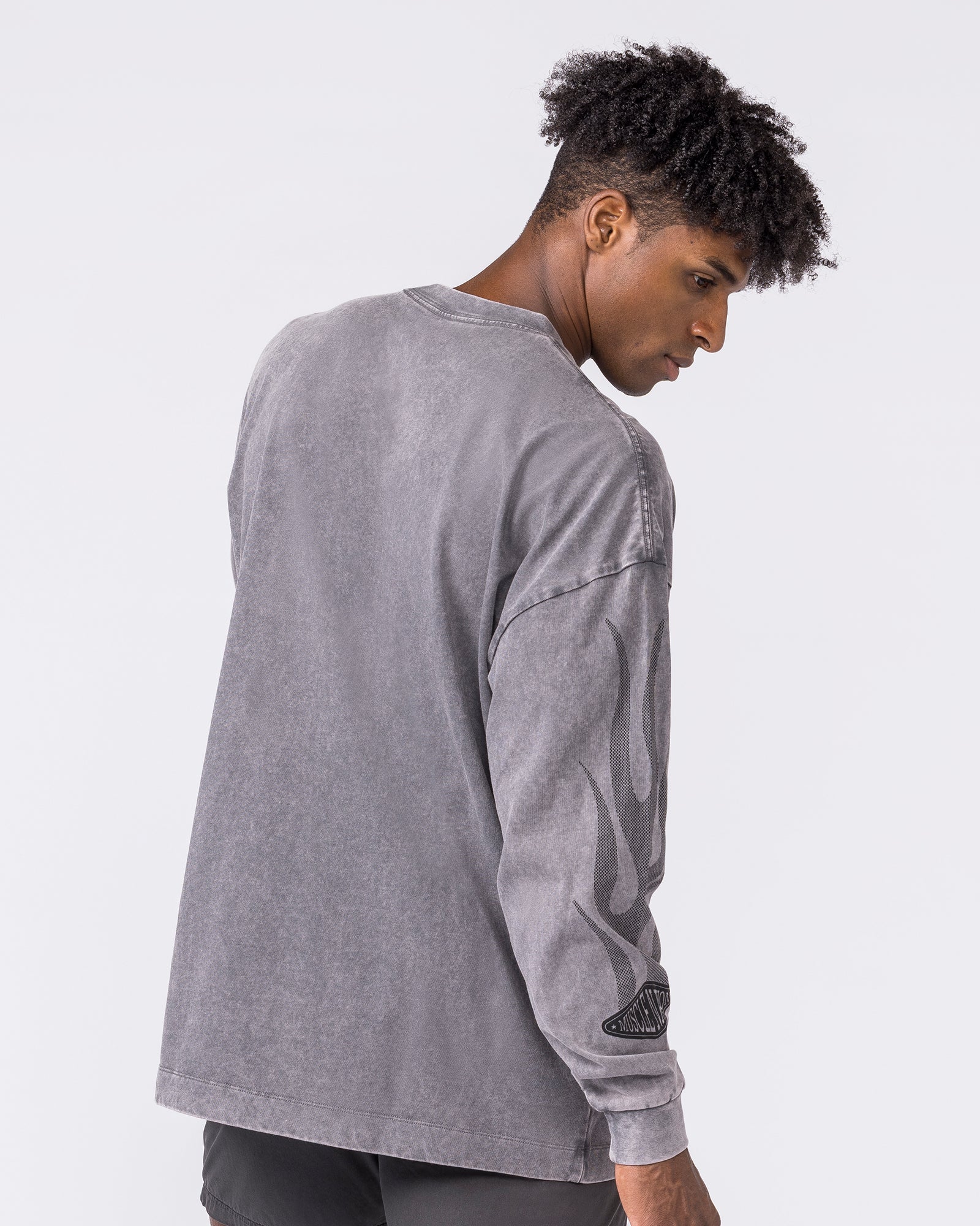 Worldwide Racing Long Sleeve Vintage Tee - Washed Tornado - Image 5