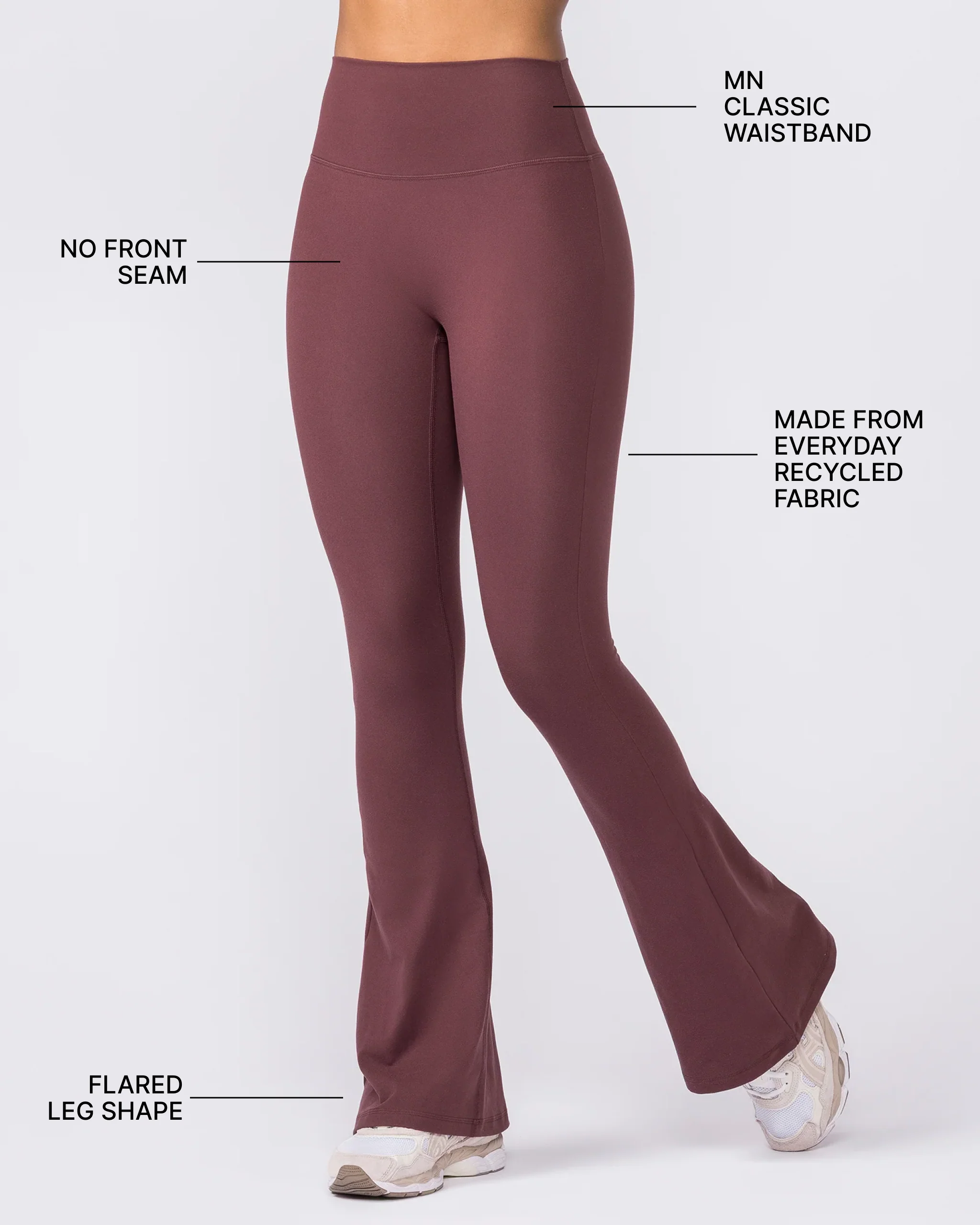 Zero Rise Everyday Flare Leggings - Rocky Road - Image 2