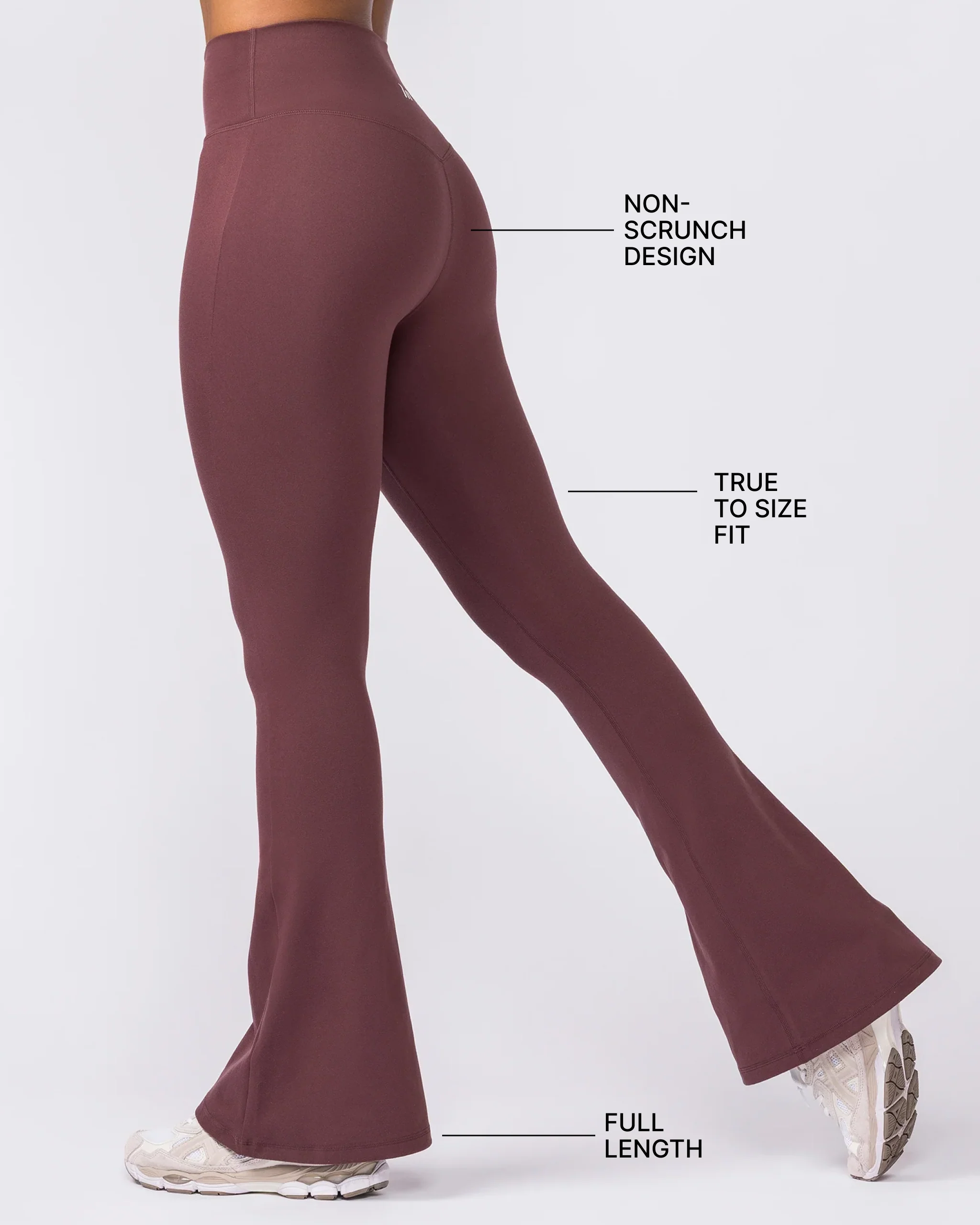 Zero Rise Everyday Flare Leggings - Rocky Road - Image 3